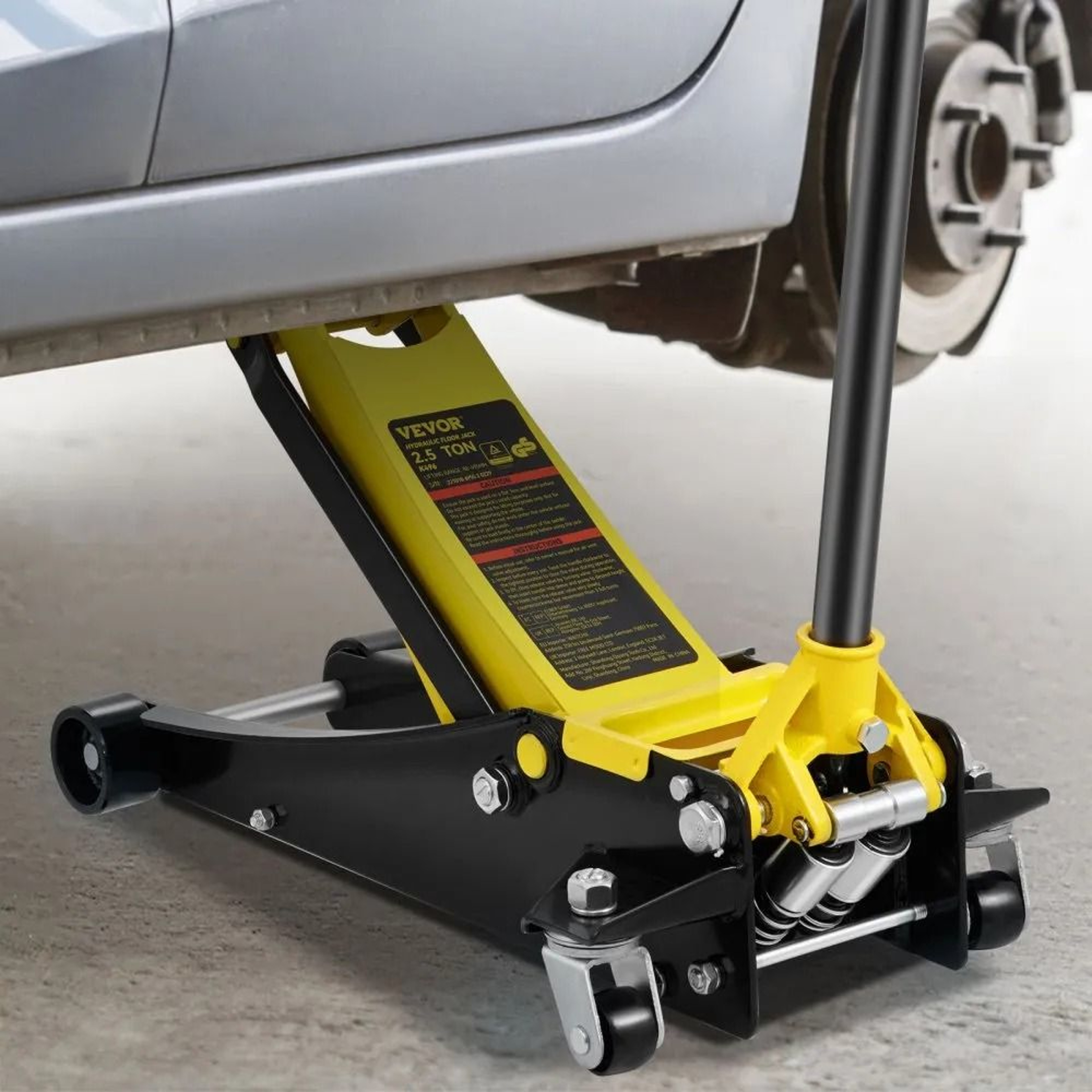 25 Ton Low Profile Floor Jack With Dual Piston Quick Lift 3