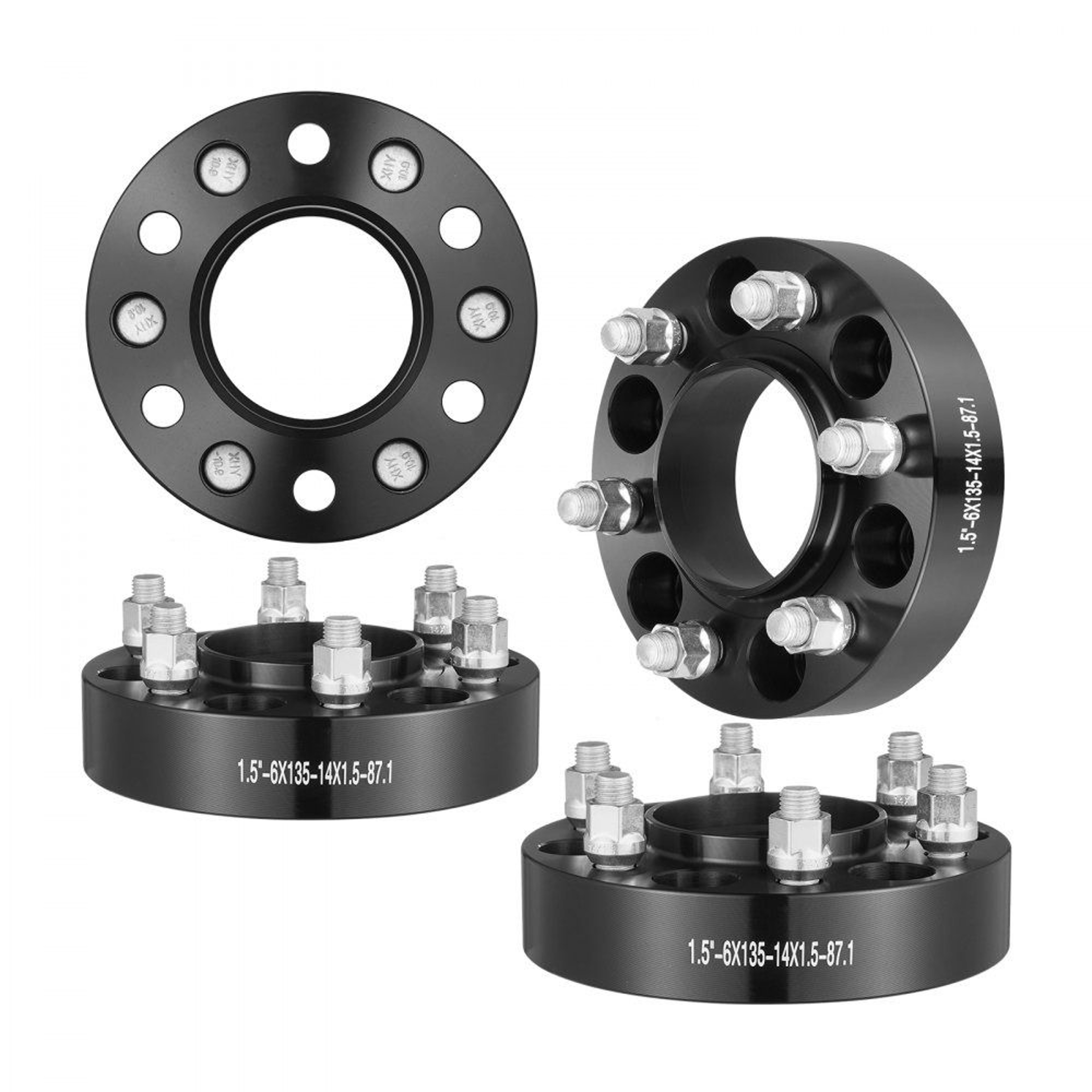 15 Inch Hubcentric Wheel Spacers 6 Lug Forged Wheel Adapters For Ford Trucks 0