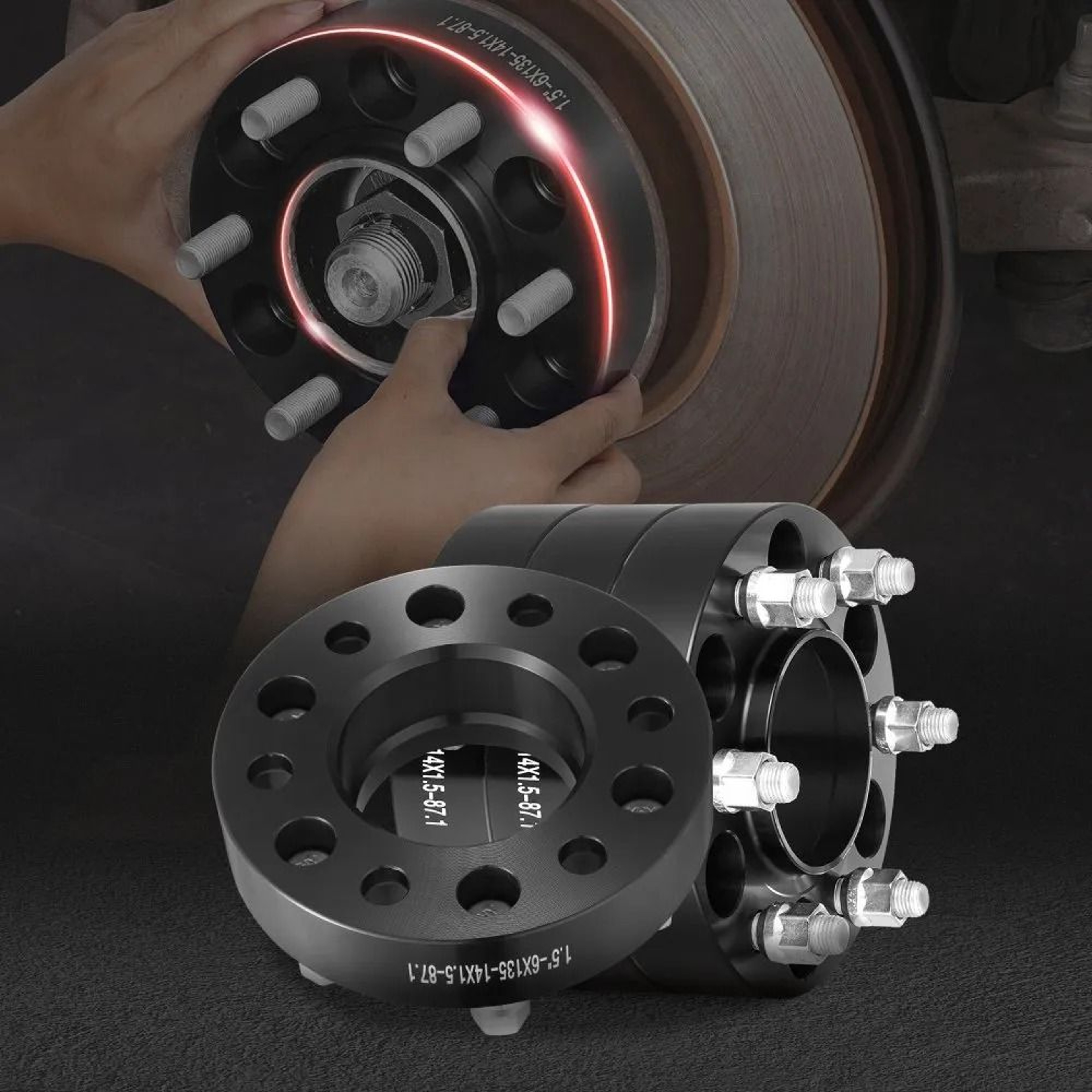 15 Inch Hubcentric Wheel Spacers 6 Lug Forged Wheel Adapters For Ford Trucks 6