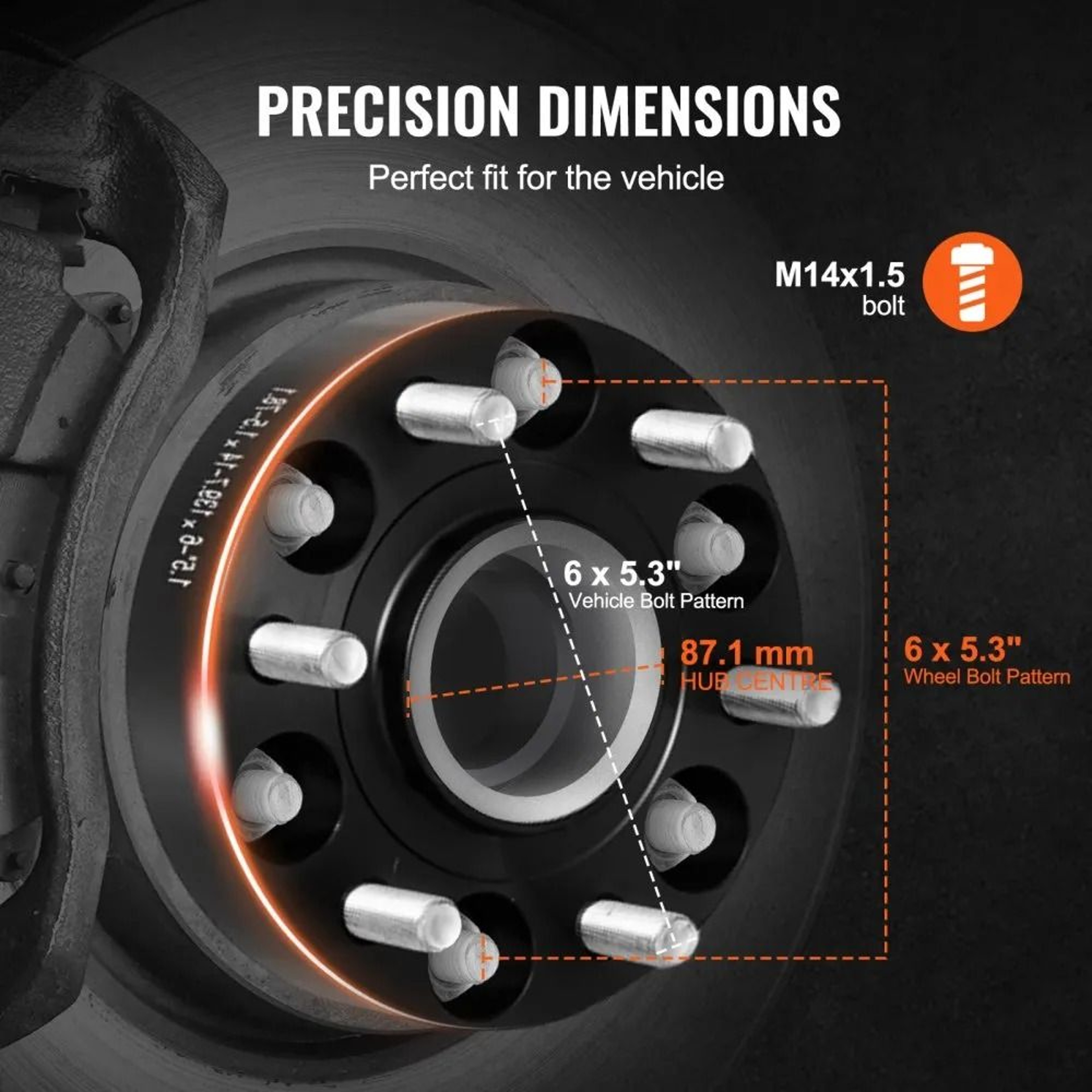 15 Inch Hubcentric Wheel Spacers 6 Lug Forged Wheel Adapters For Ford Trucks 4