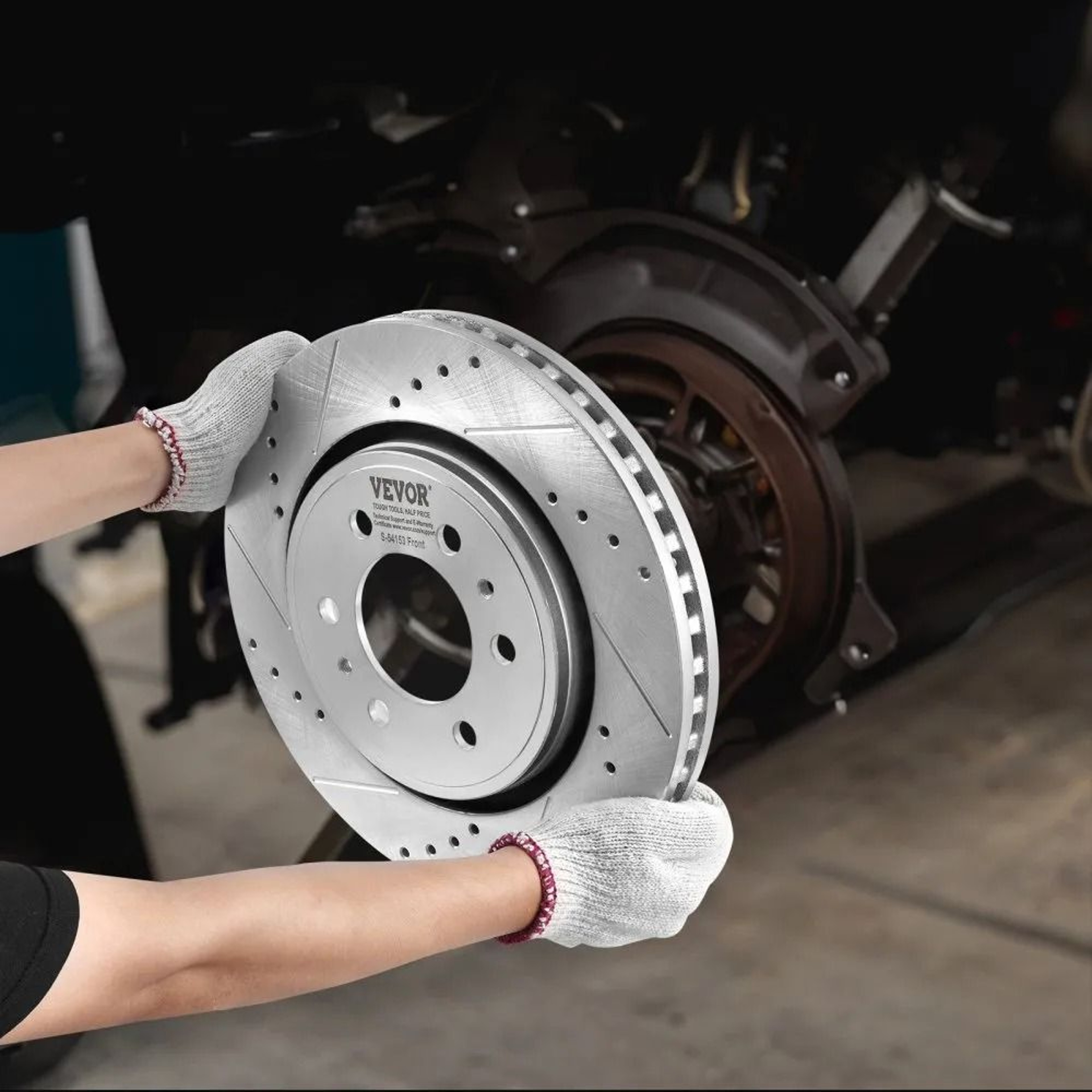 Ford F150 Front Rear Brake Kit With Drilled Slotted Rotors And Ceramic Pads 6