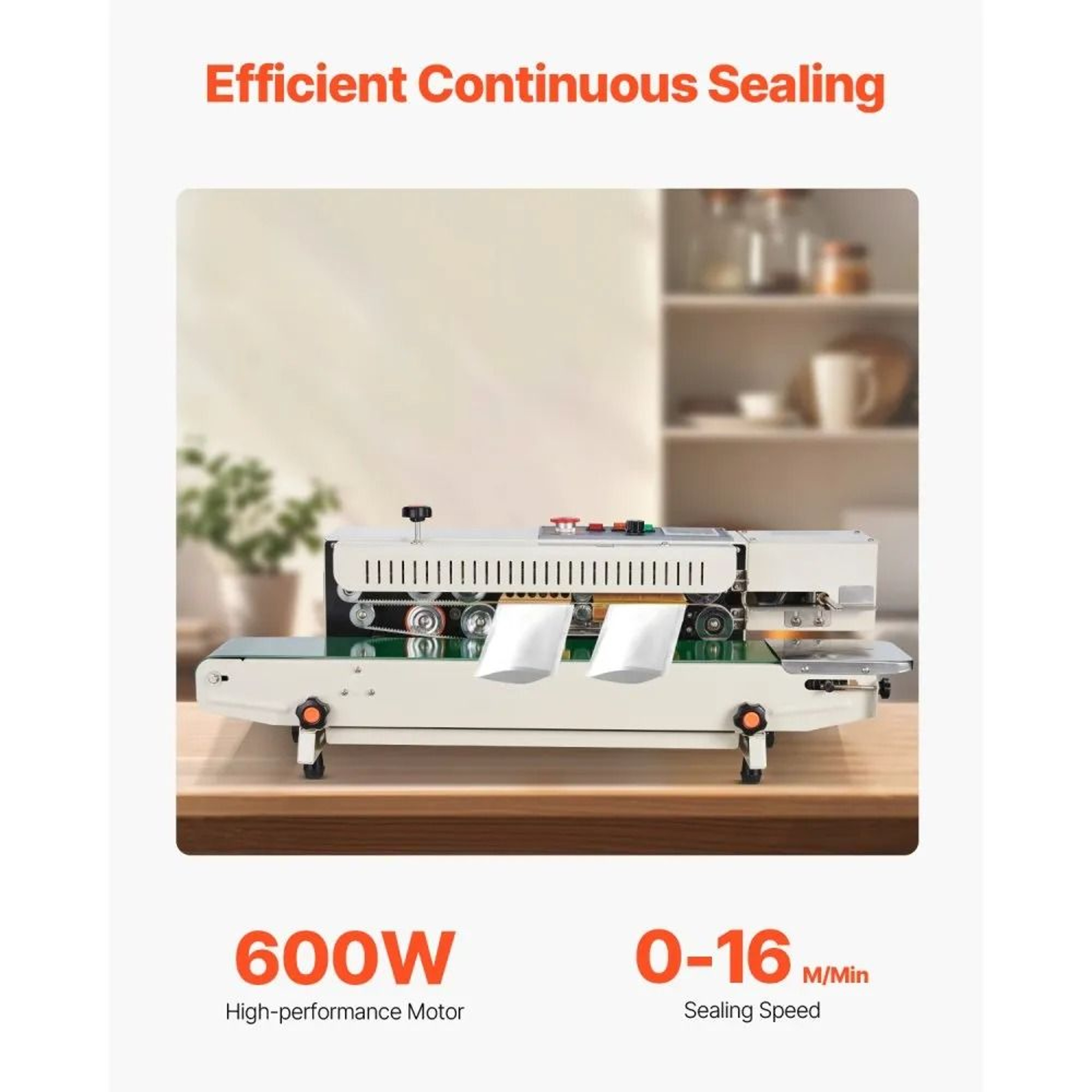 Continuous Band Sealer Machine With Digital Temperature Control And Inflation 4