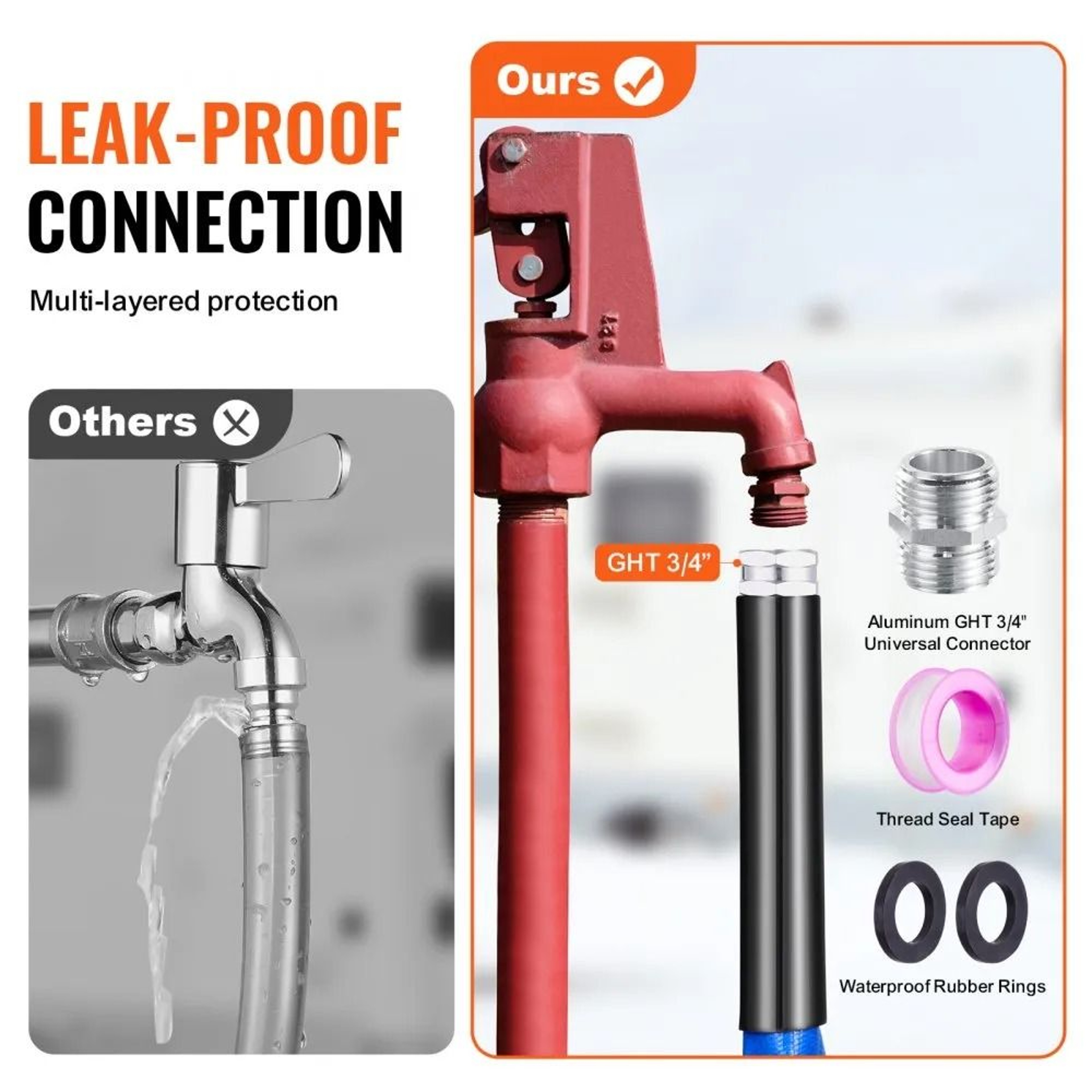 30ft Heated Water Hose For RV Freeze Protection Drinking Water Hose 4
