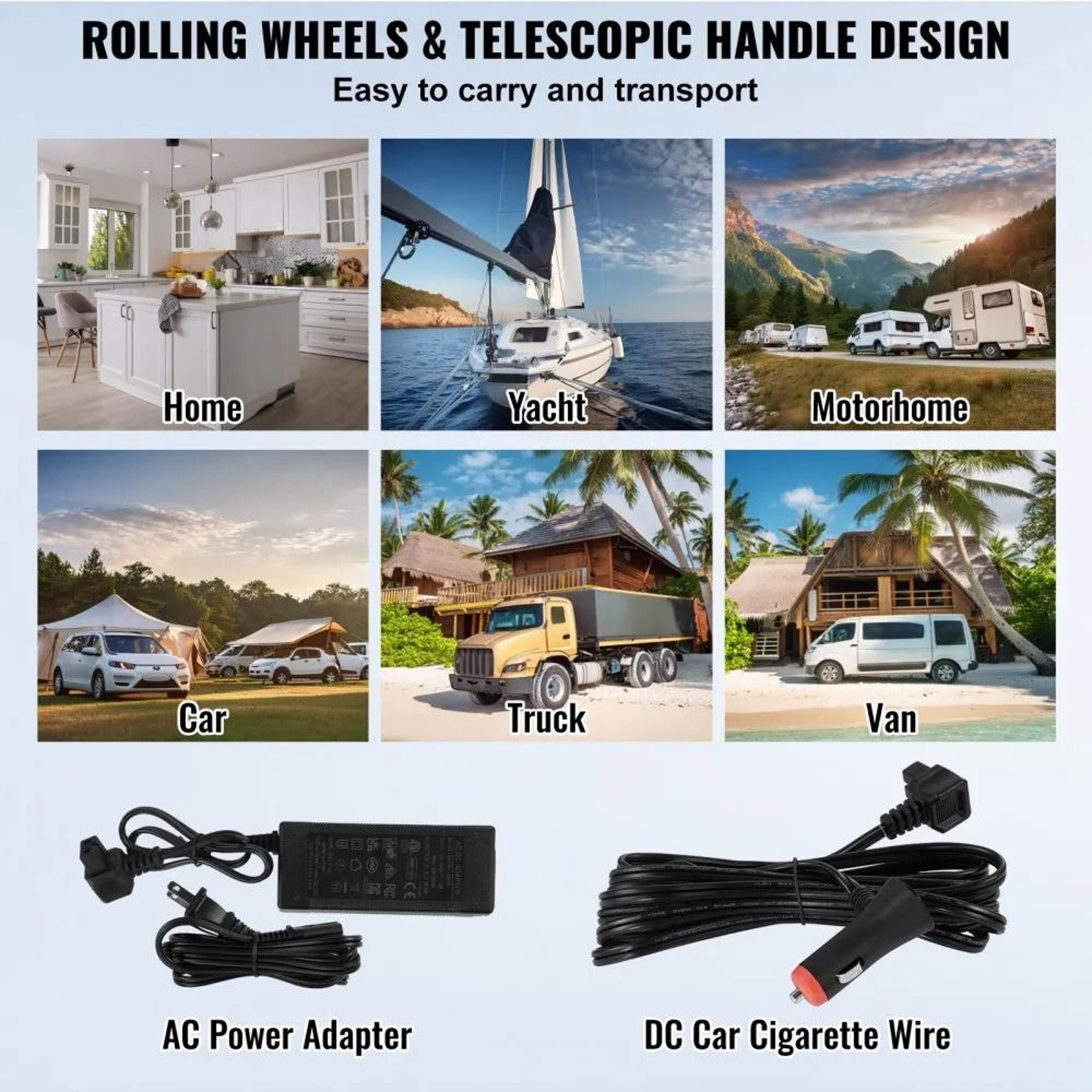 50L Portable Car Refrigerator Dual Zone 12V Compressor Freezer 5