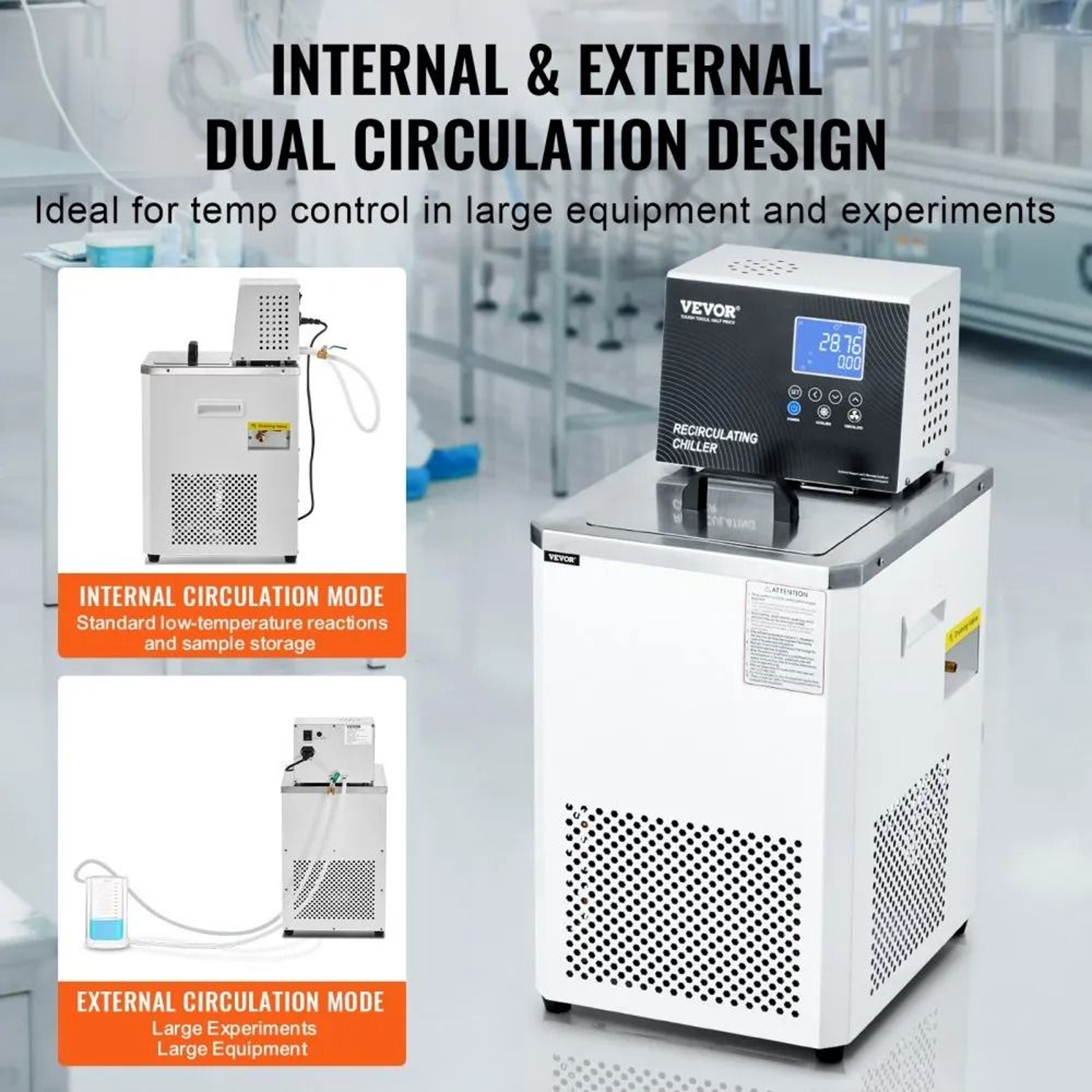 6L Laboratory Chiller Circulator With Dual Recirculation And Precision Temperature Control 4