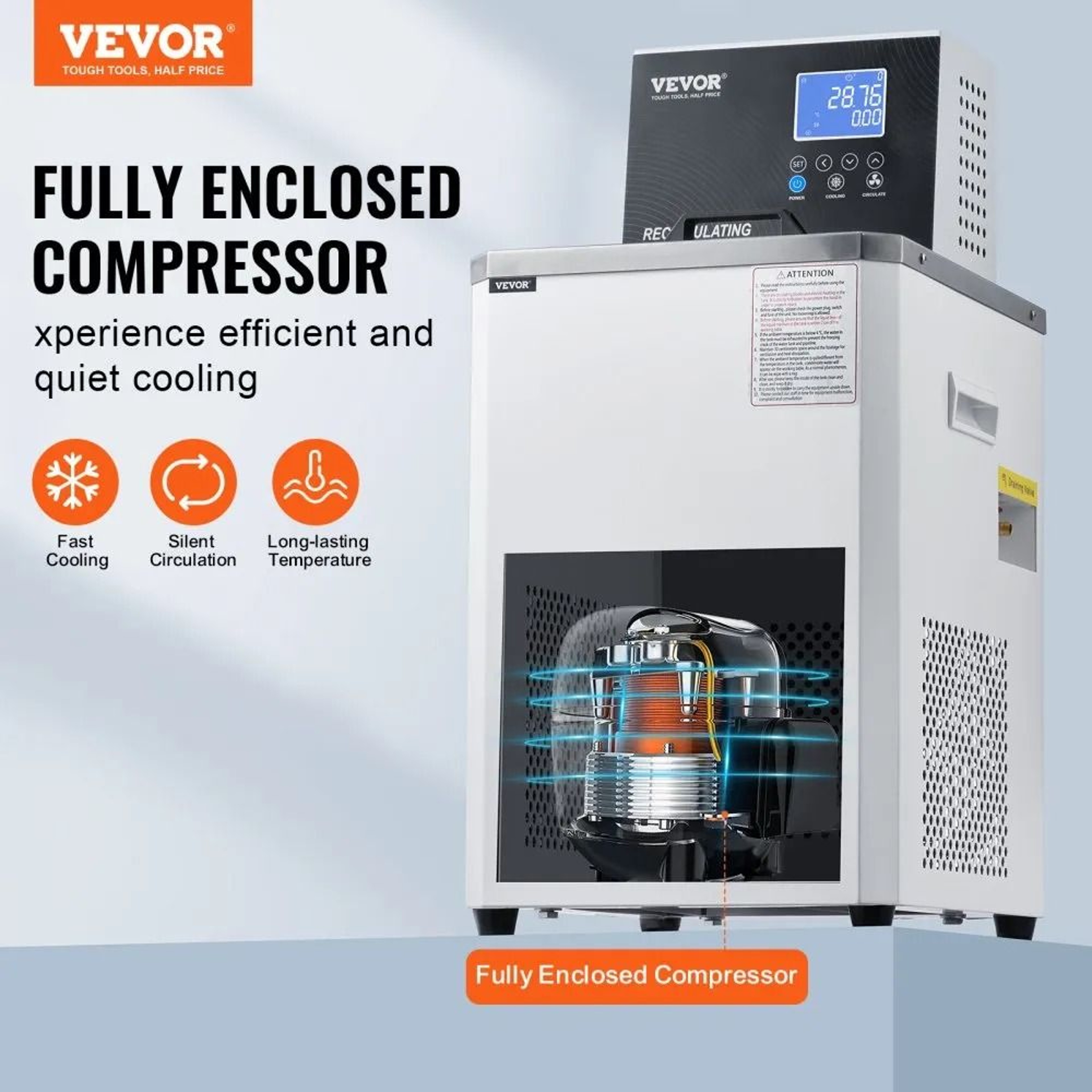 6L Laboratory Chiller Circulator With Dual Recirculation And Precision Temperature Control 2