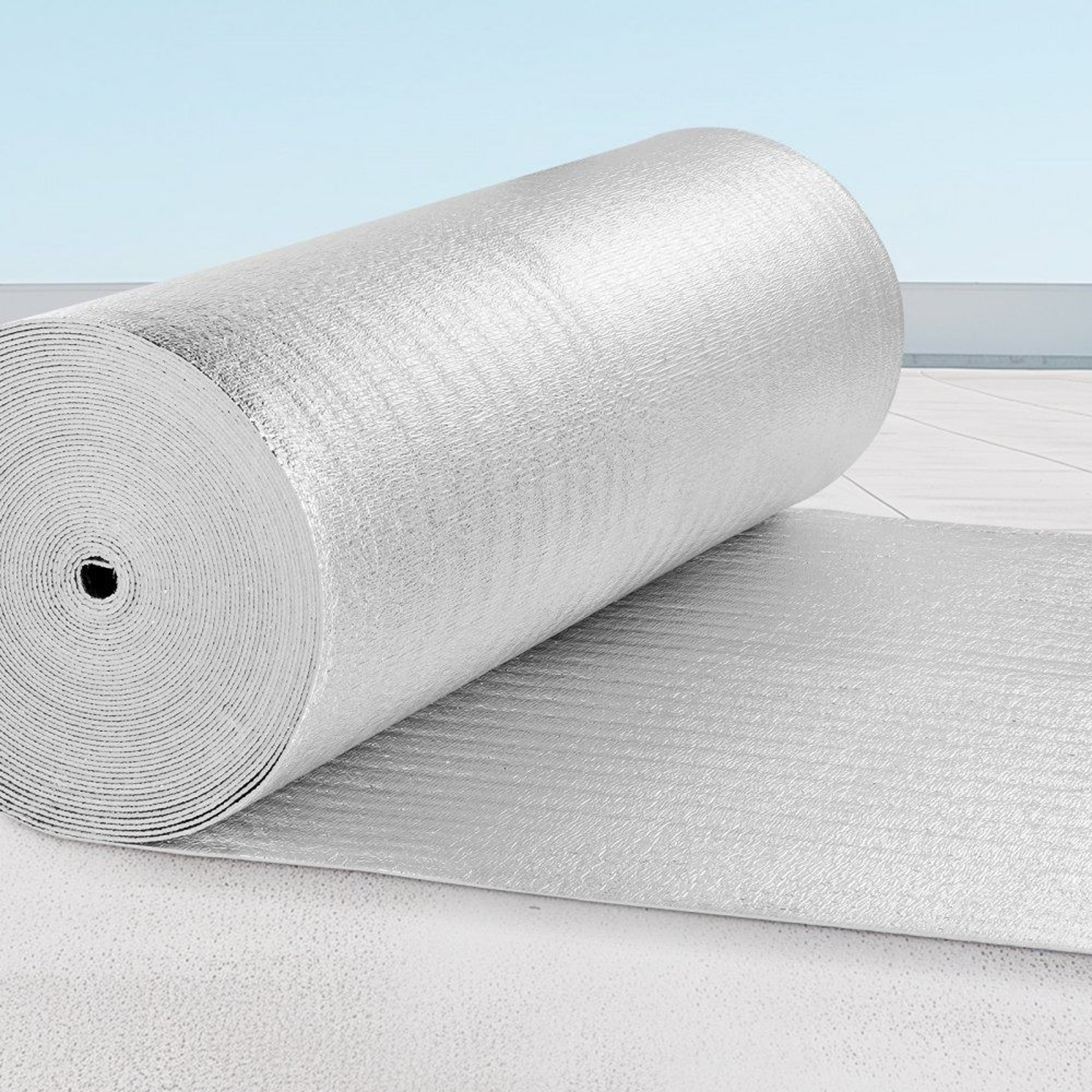 Double Reflective Insulation Roll 48 In X 100 Ft Radiant Barrier Heat Shield 5