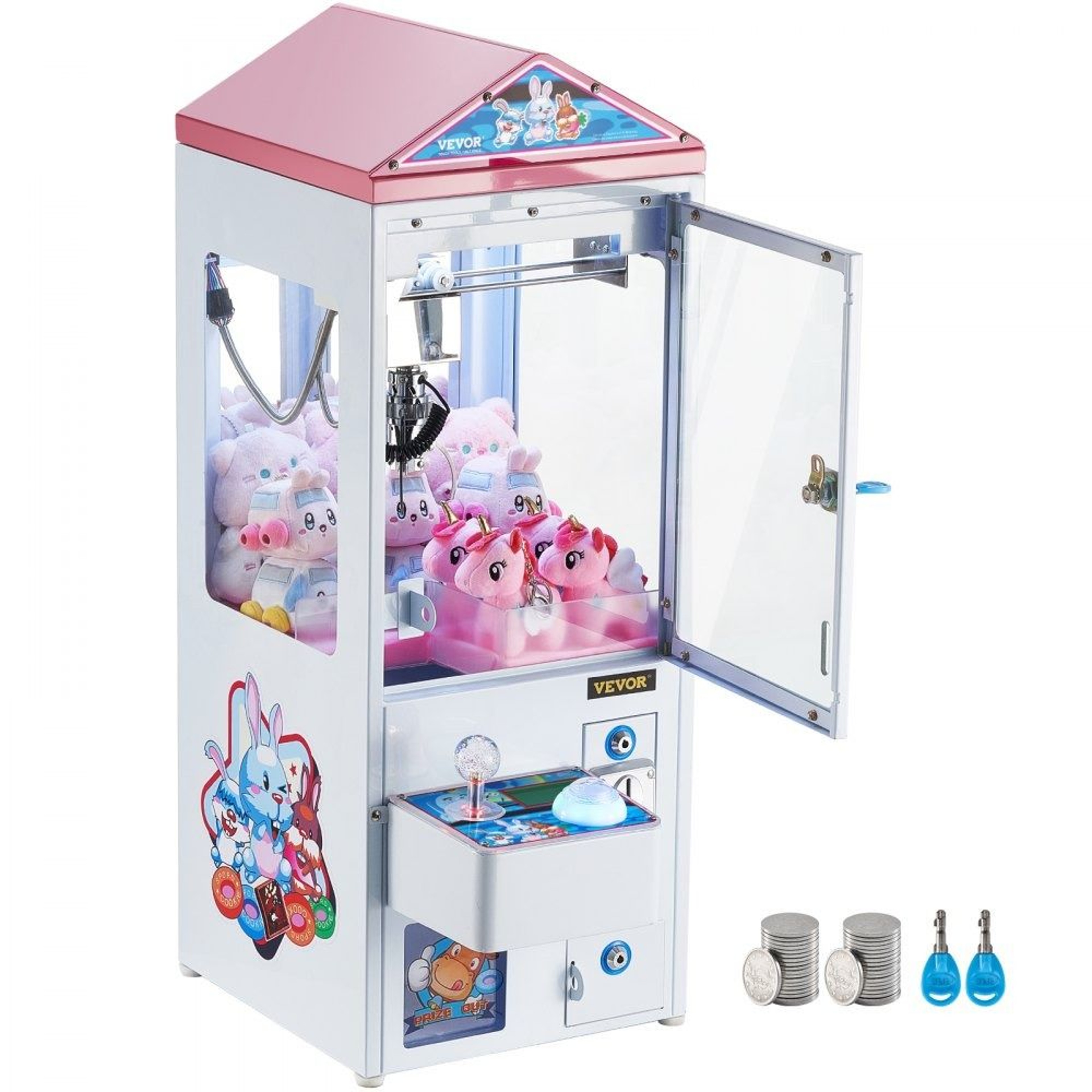 Commercial Claw Machine Arcade Prize Grabber With Lights Sound And Adjustable Steel Claw 0
