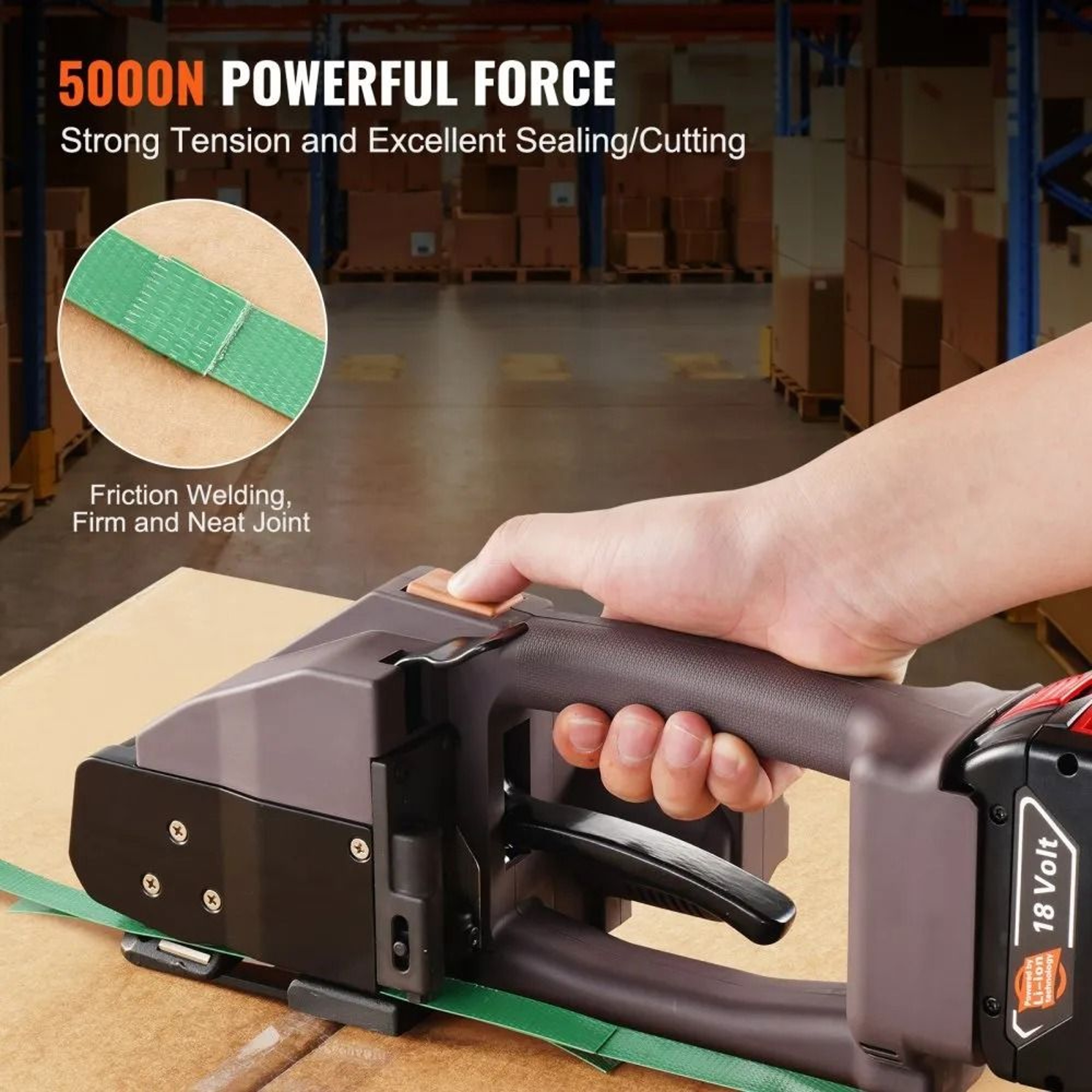 Portable Electric Strapping Machine For PP PET Packaging With Digital Display 4