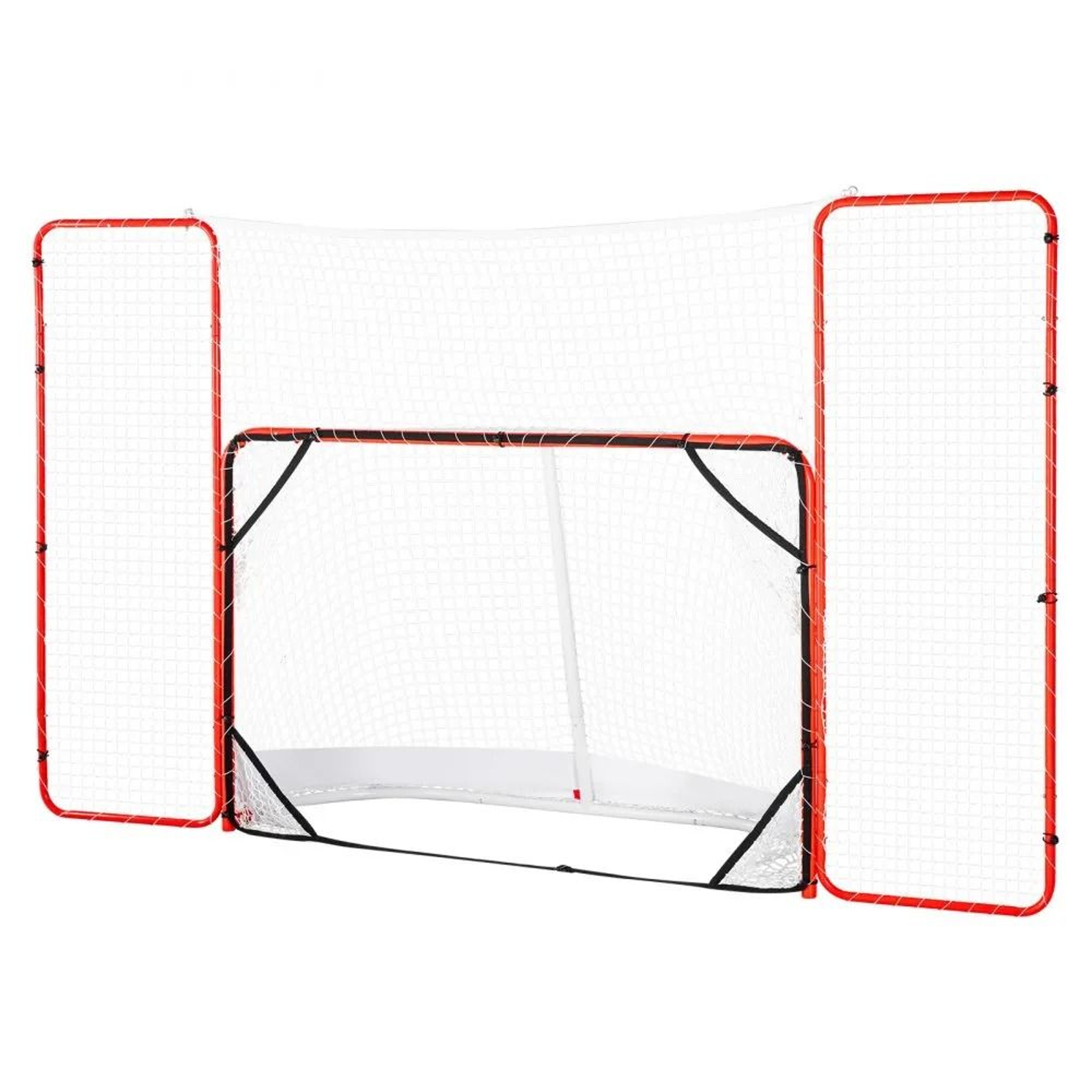 Pro Hockey Goal With Backstop And Targets Portable Steel Training Net 0