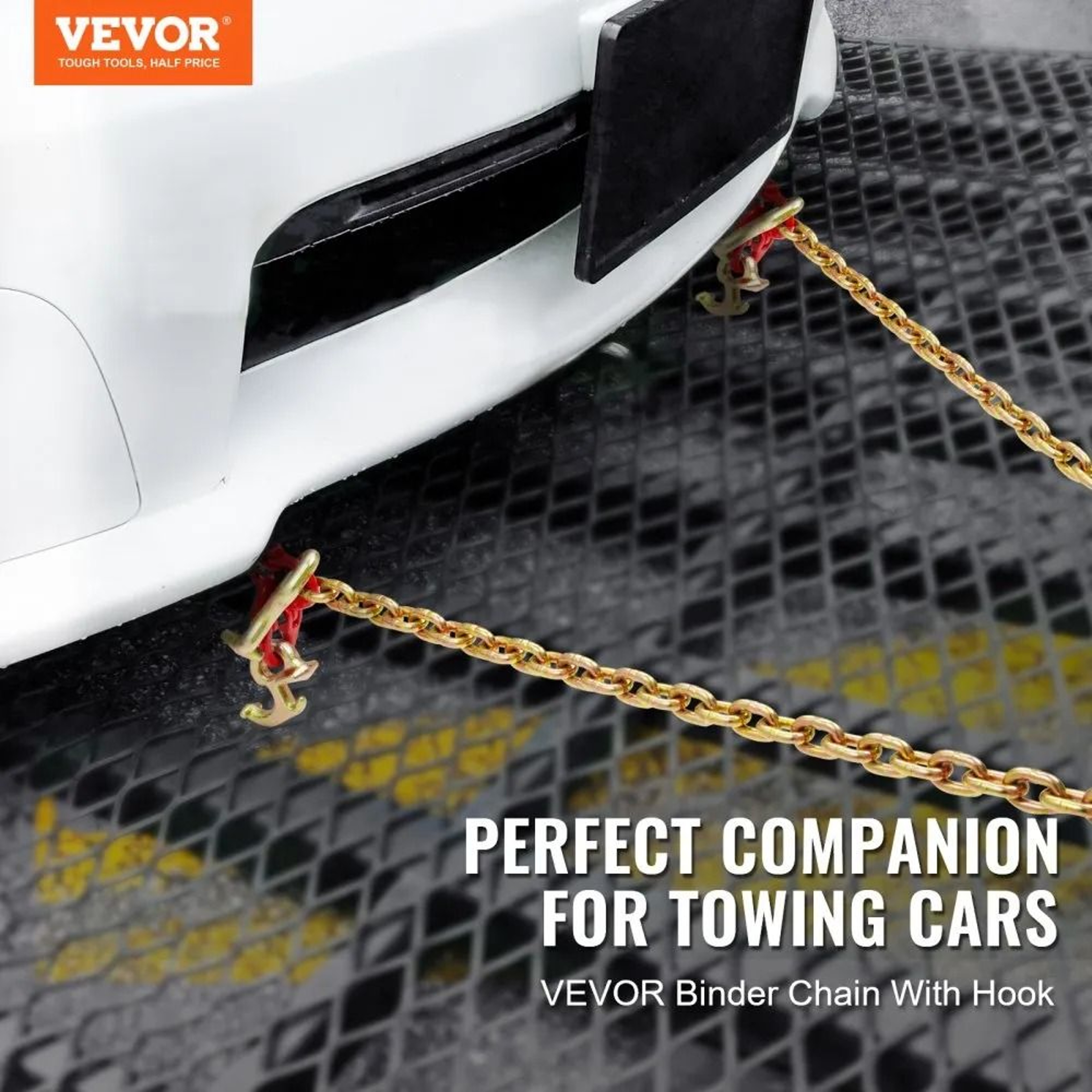 G80 V Bridle Chain 516 In X 3 Ft Tow Chain Bridle With R T J And Grab Hooks 2