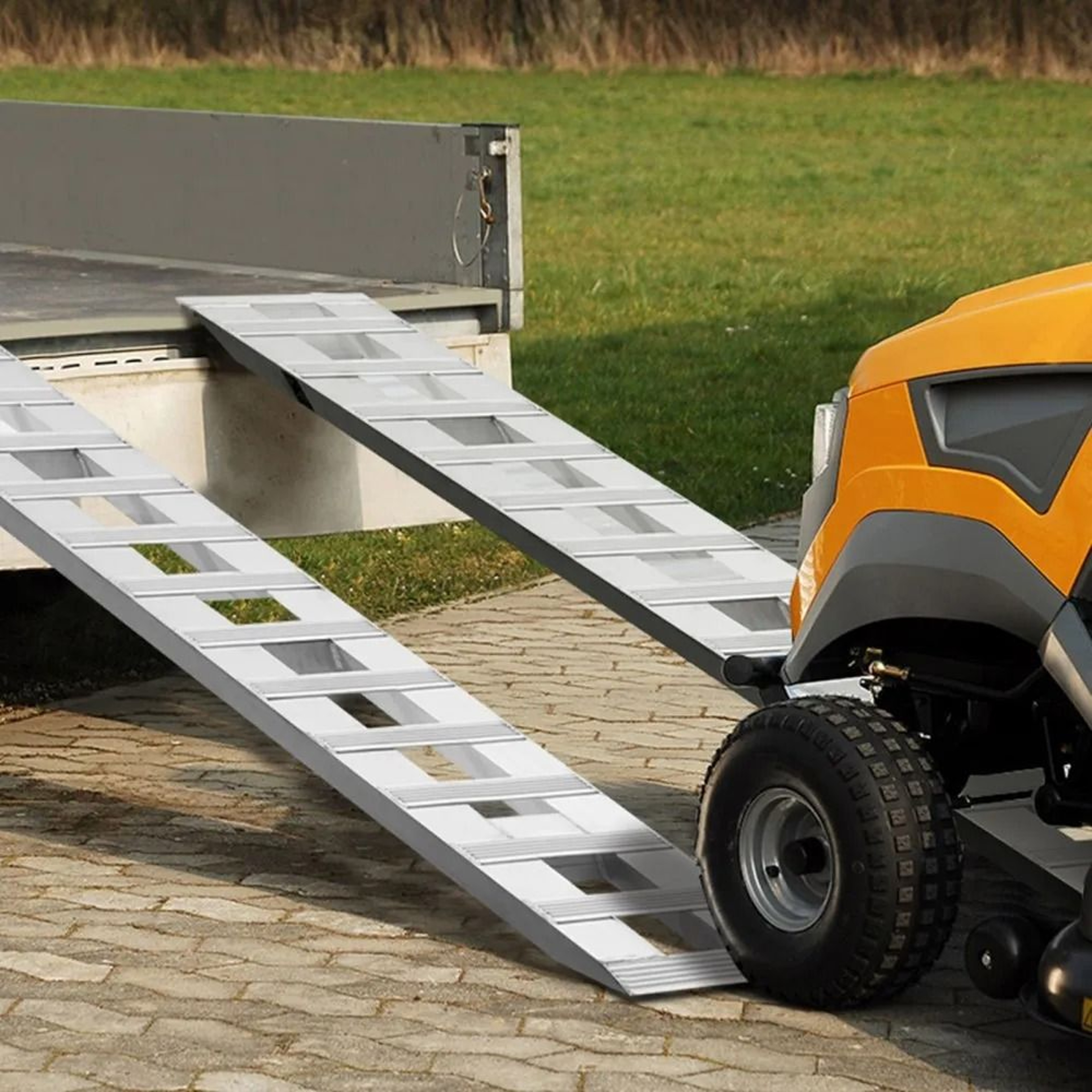 72 In Aluminum Loading Ramps 6000 Lbs Capacity Heavy Duty Trailer Ramp Set 7