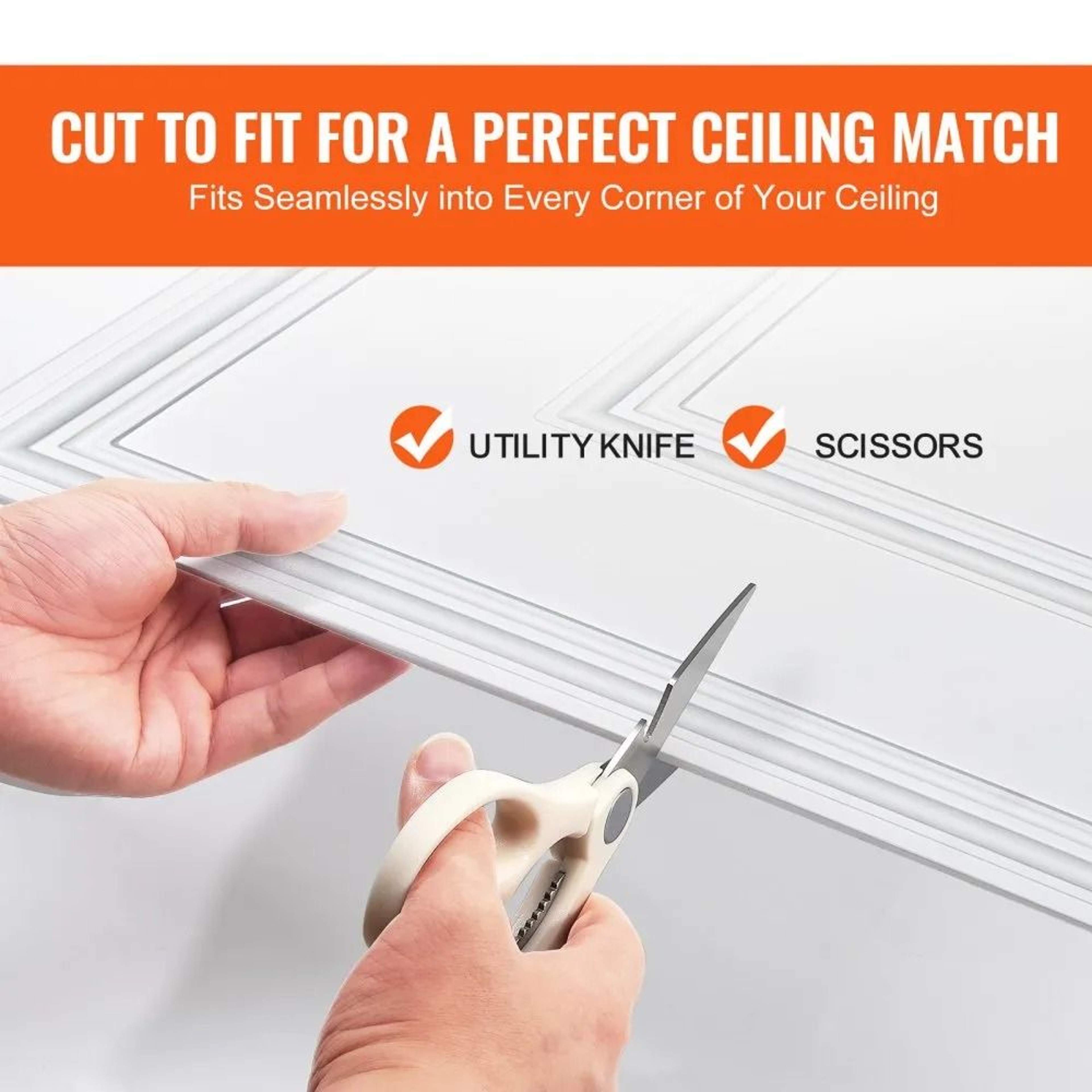 24 X 24 Inch PVC Drop Ceiling Tiles White Geometric 12 Pack 2