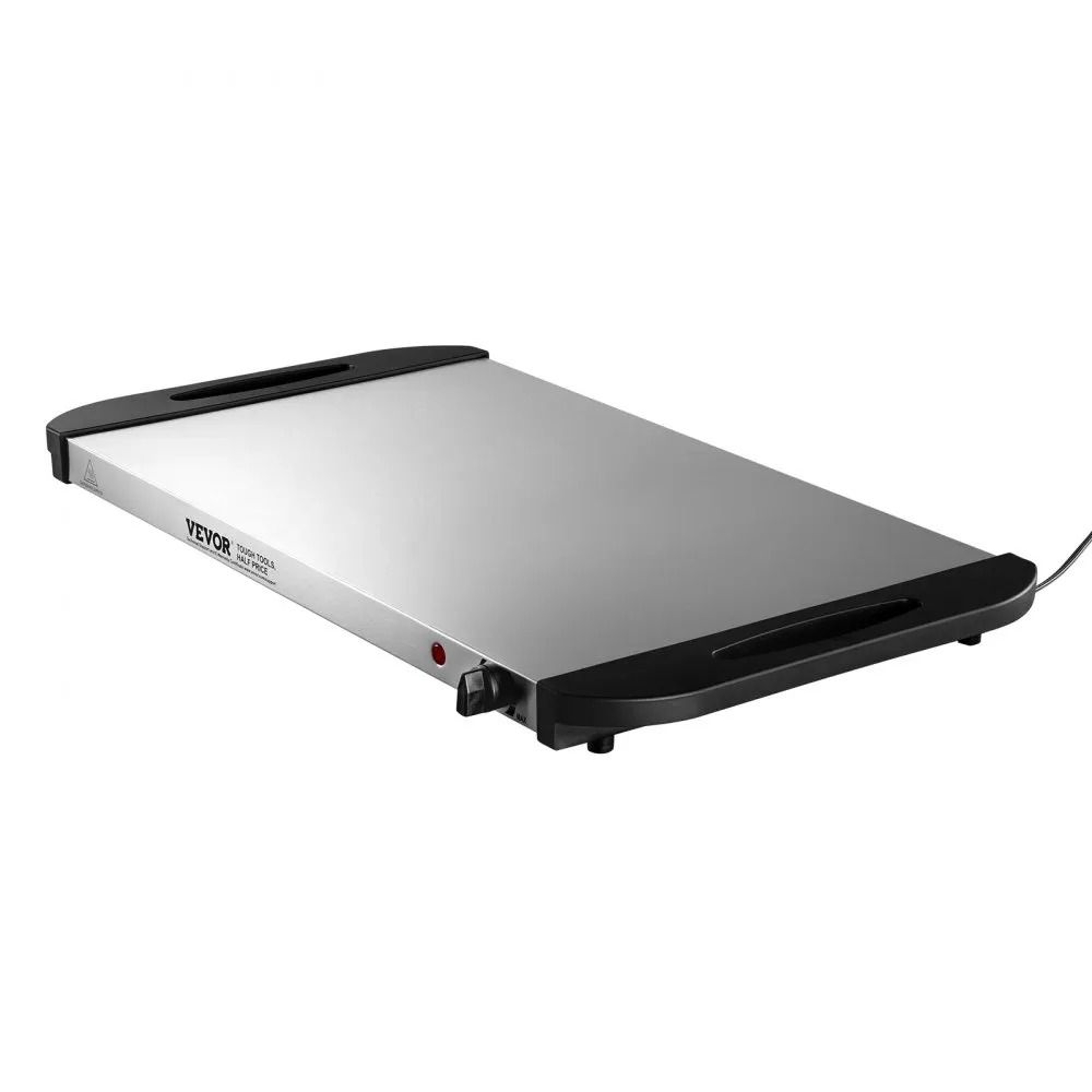 Electric Warming Tray With Adjustable Temperature Control And Stainless Steel Surface 7