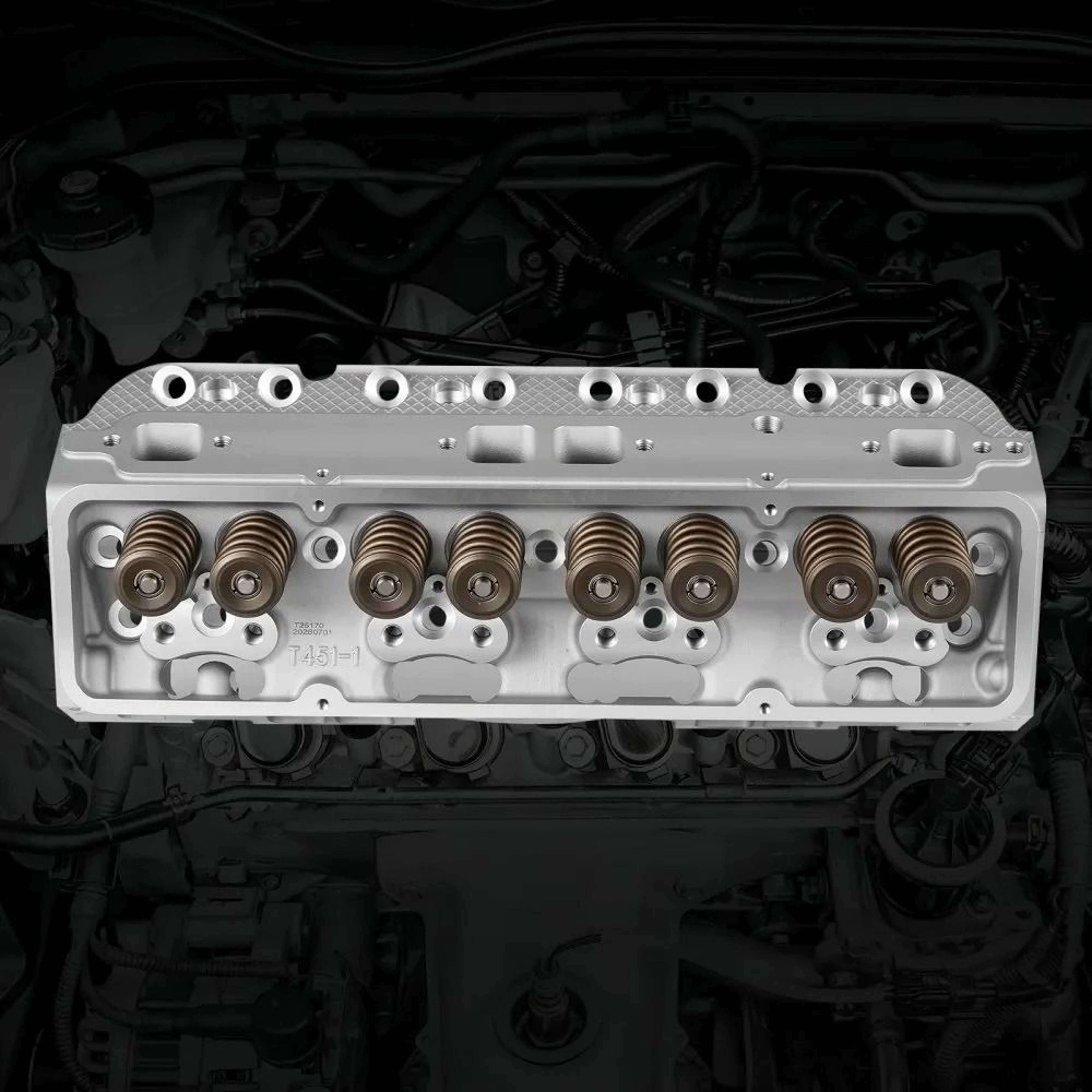 Aluminum Engine Cylinder Head Assembly For Small Block Chevrolet 327 350 383 Engines 6