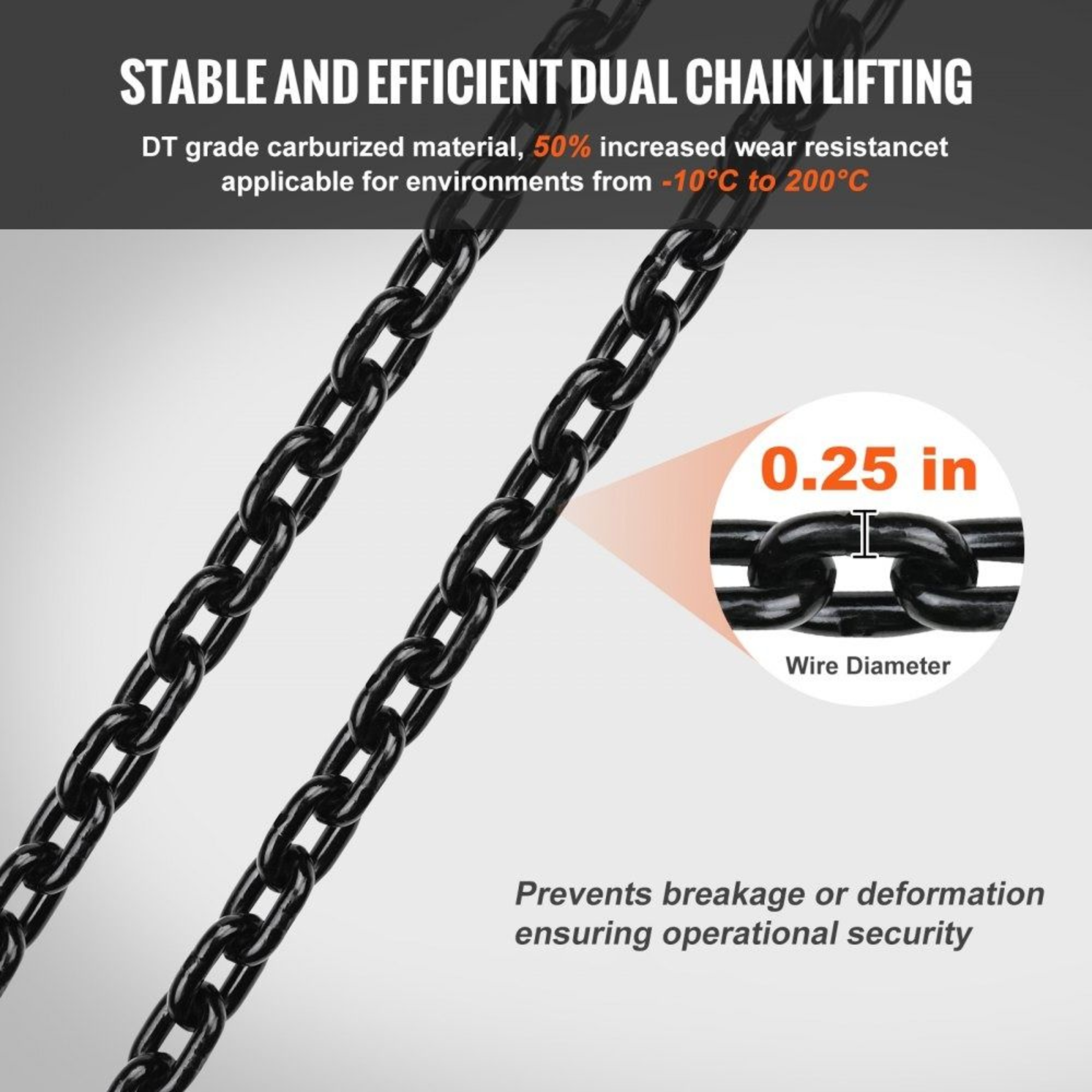 Electric Chain Hoist 2200 Lb Capacity With 10 Ft Lift And Wired Remote Control 4