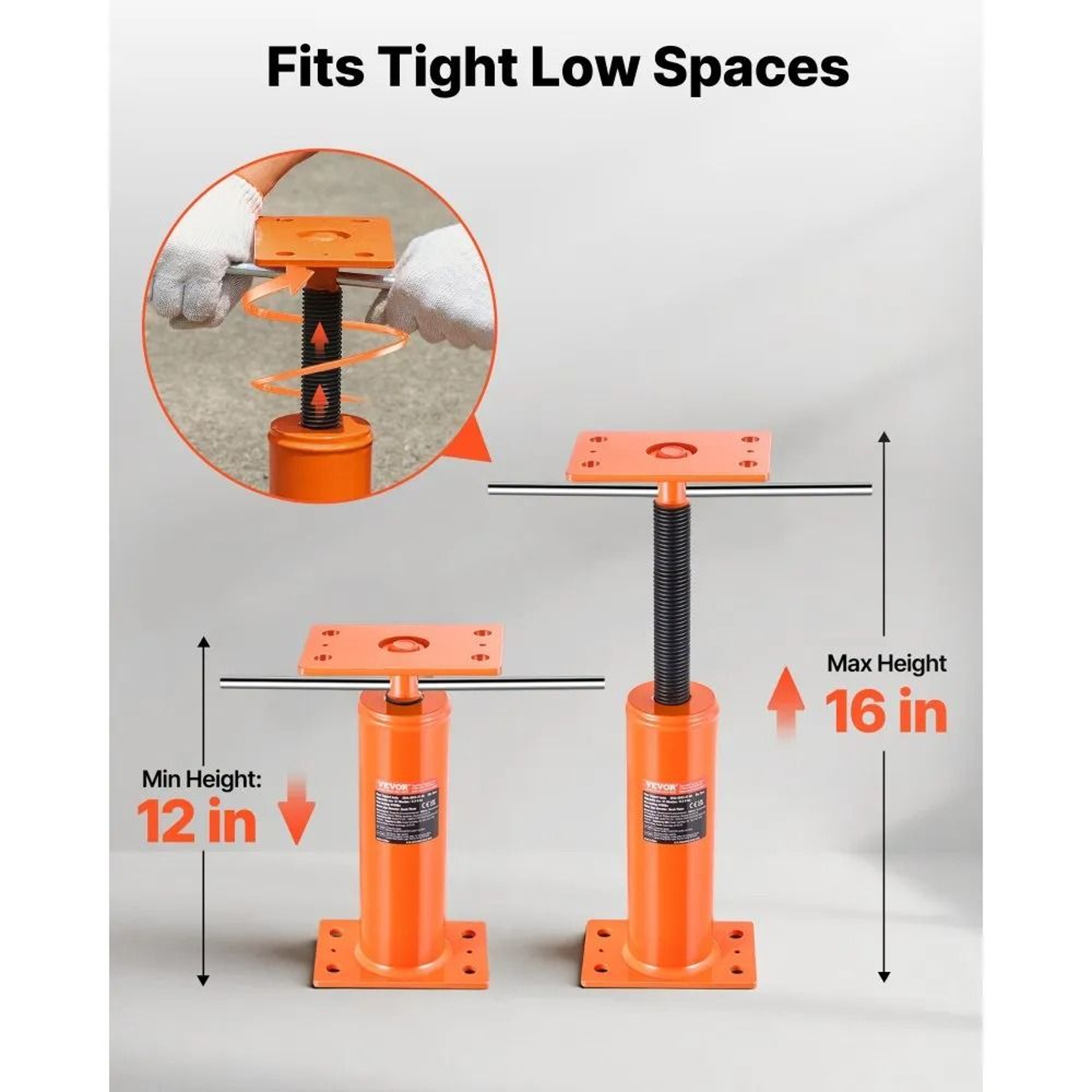 House Floor Jack Adjustable Support Beam Jack Post 9700 Lbs Capacity For Temporary Support 1