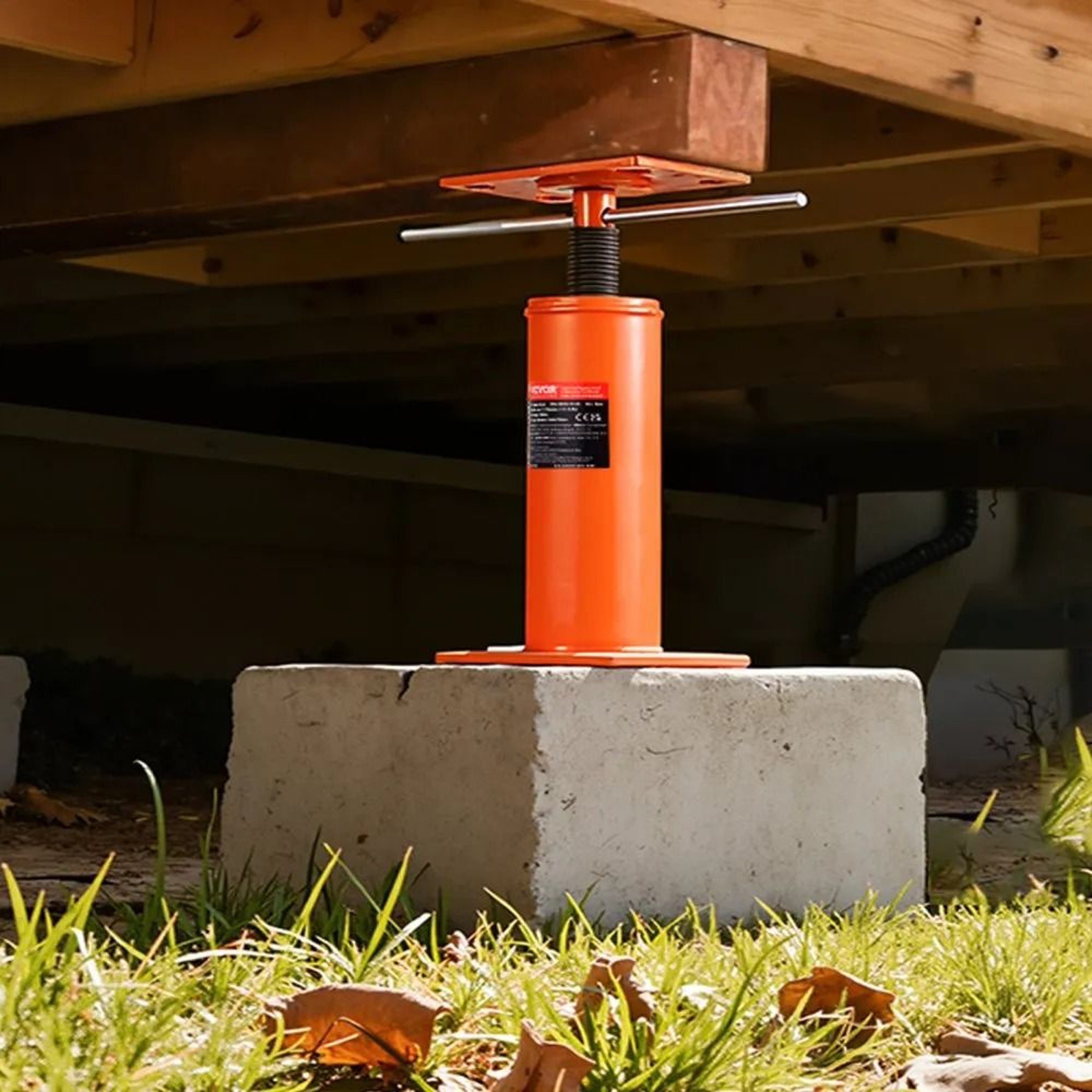 House Floor Jack Adjustable Support Beam Jack Post 9700 Lbs Capacity For Temporary Support 6