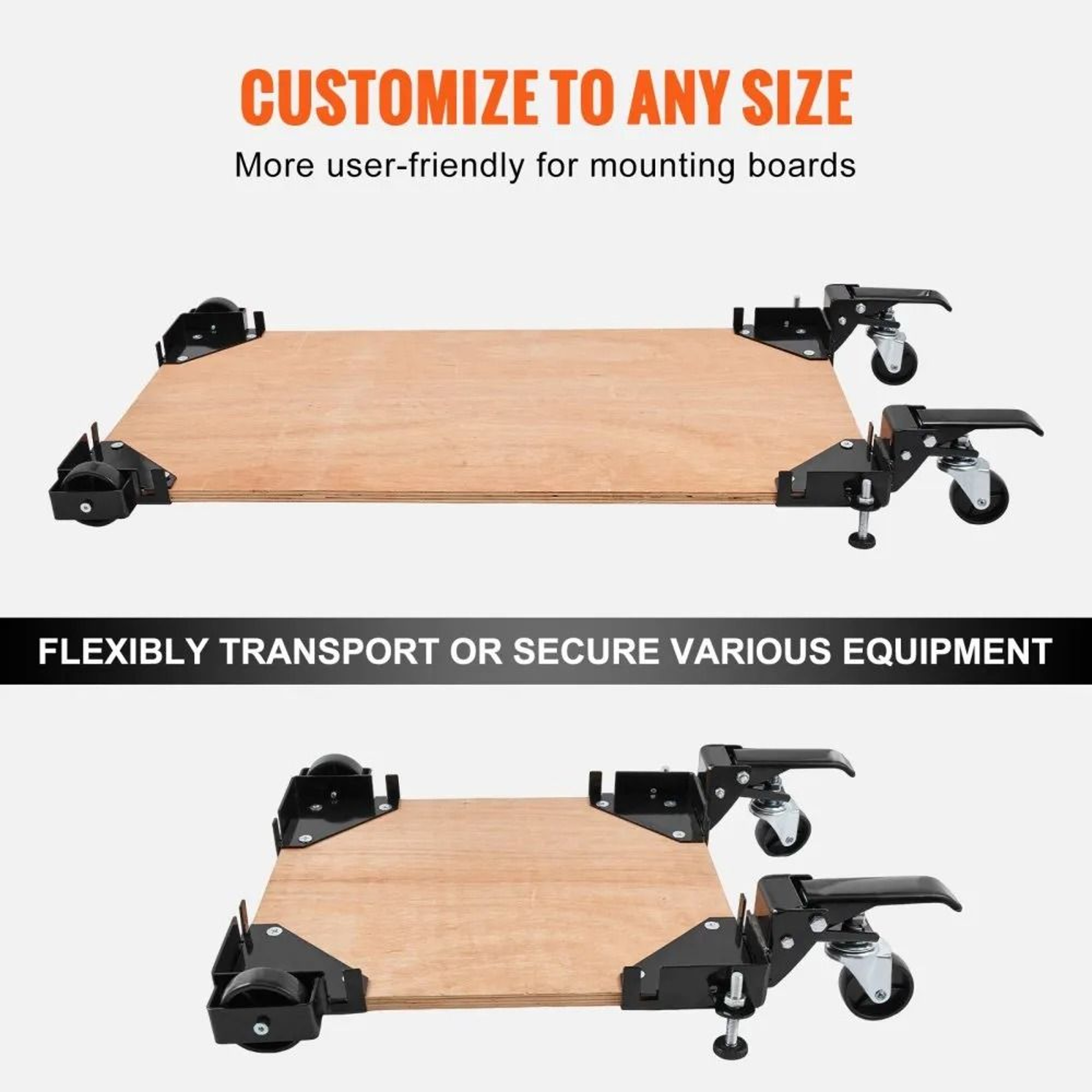 Heavy Duty Mobile Base Stand 400 Lbs Capacity Adjustable Universal Base With Swivel Wheels 4