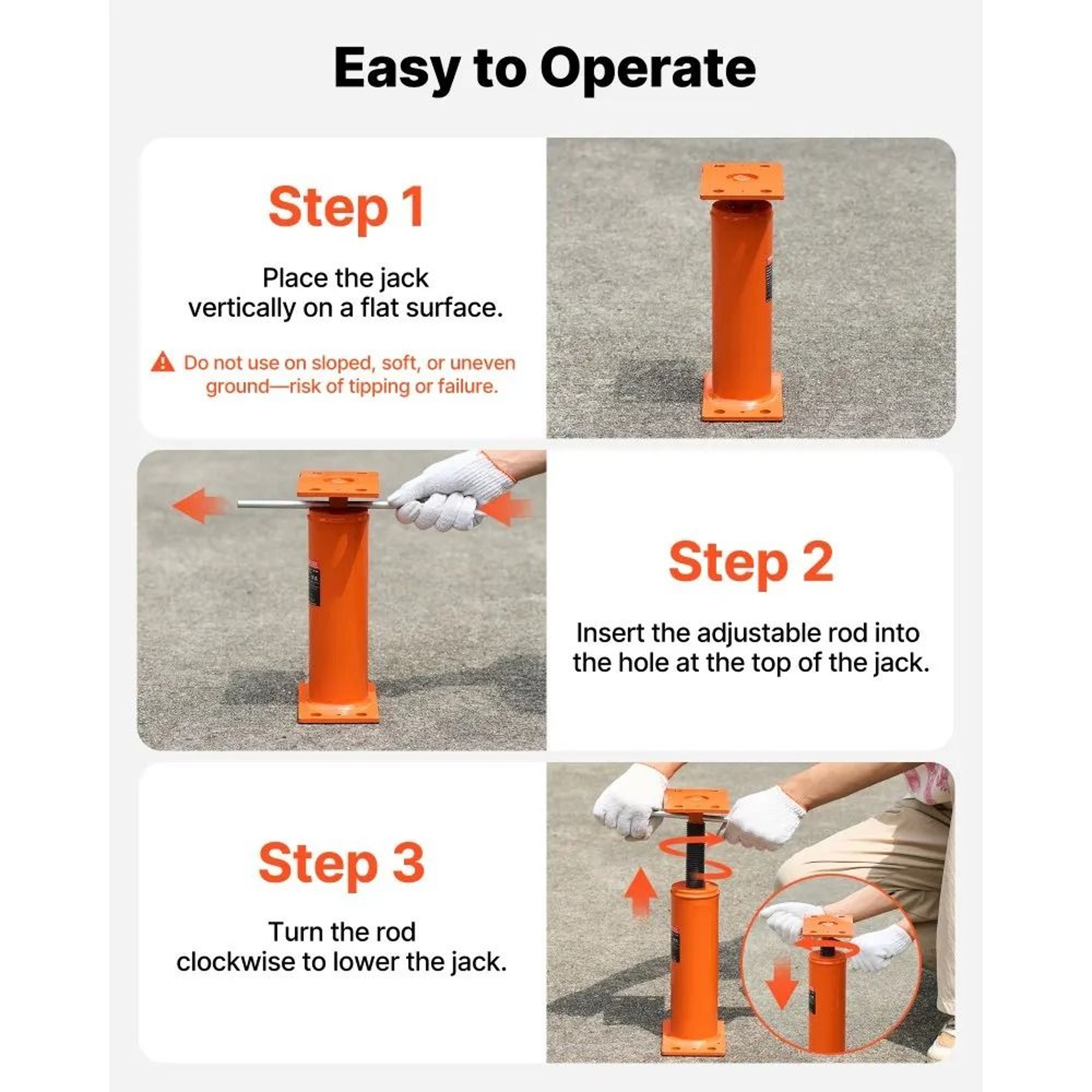 Adjustable House Floor Jacks Heavy Duty Steel Support Posts 12 To 16 Inch 2 Pack 6