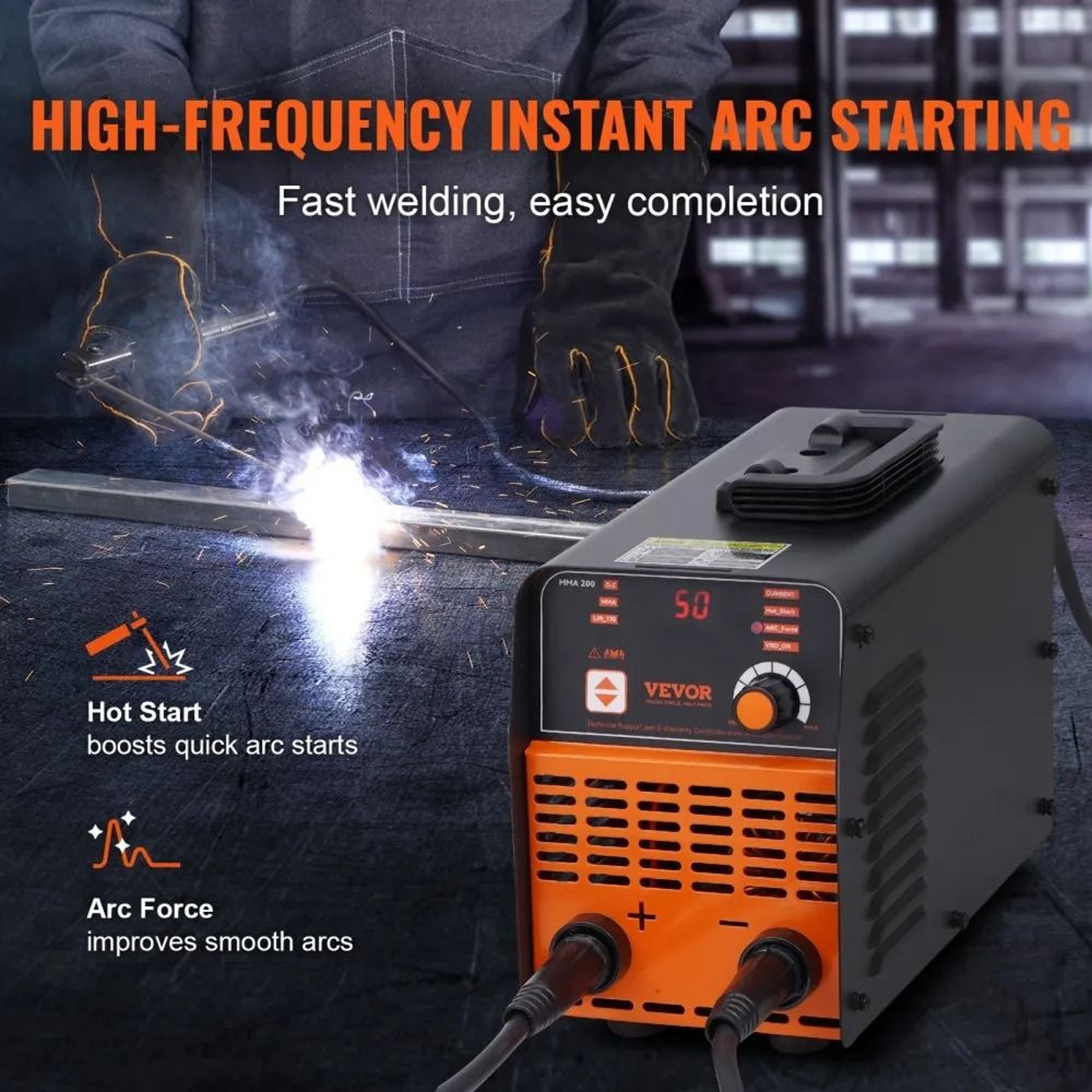 200A Stick Welder Machine With ARC Lift TIG 2 In 1 IGBT Inverter And Portable Welding Design 4