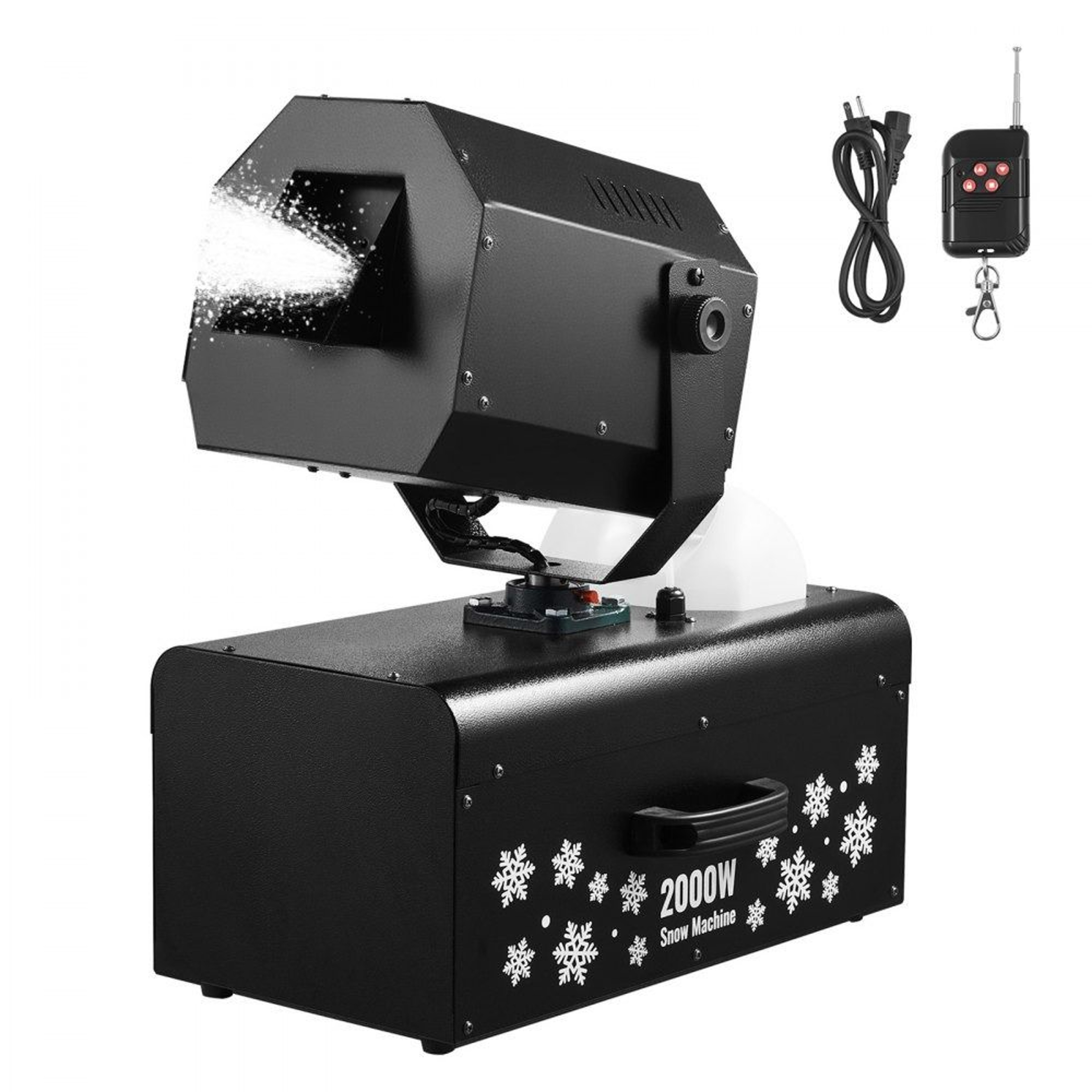 2000W Snow Machine With 90 Degree Oscillation 5L Tank And Remote Controls 0
