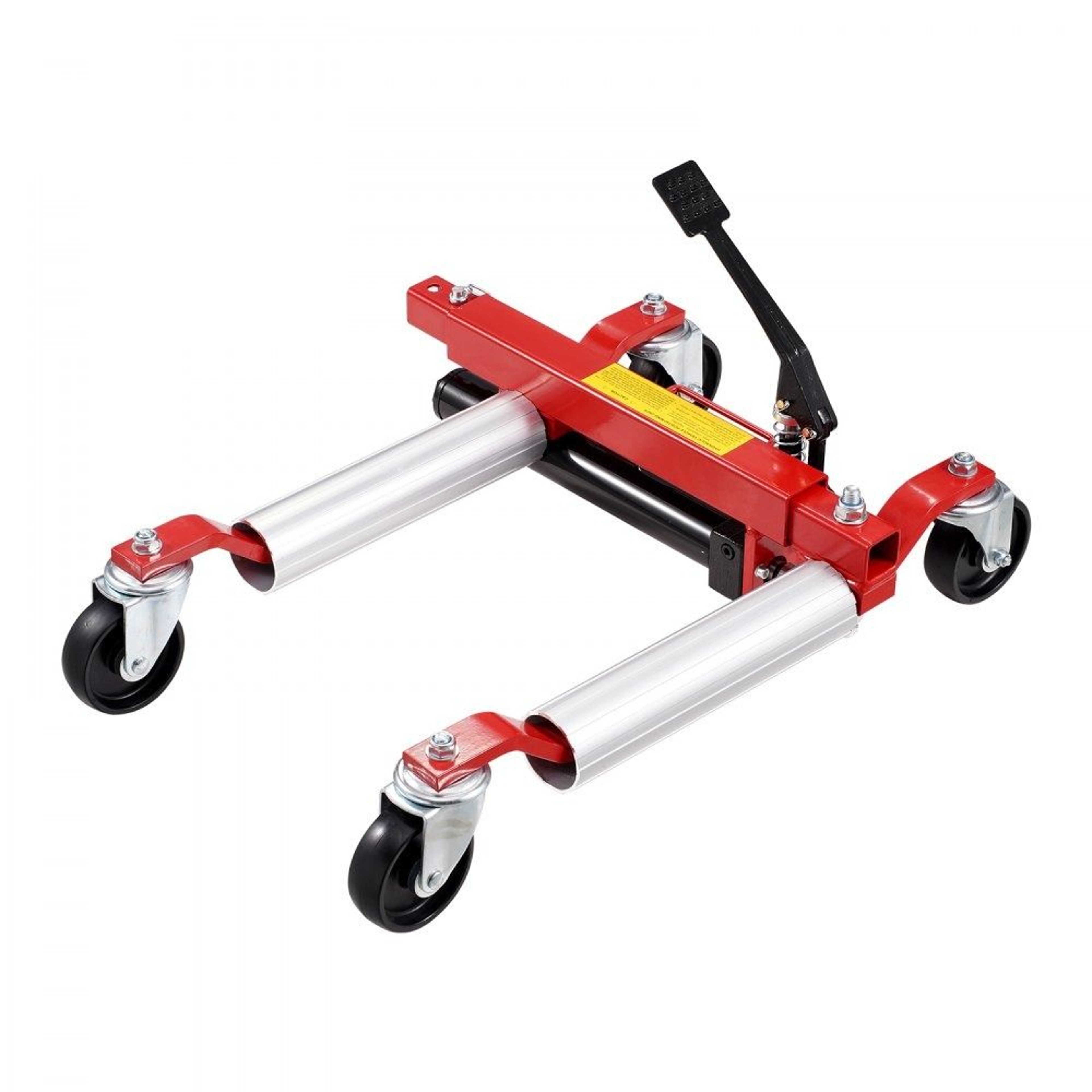 1500 Lb Hydraulic Wheel Dolly With 360 Degree Swivel Casters For Vehicle Positioning 0