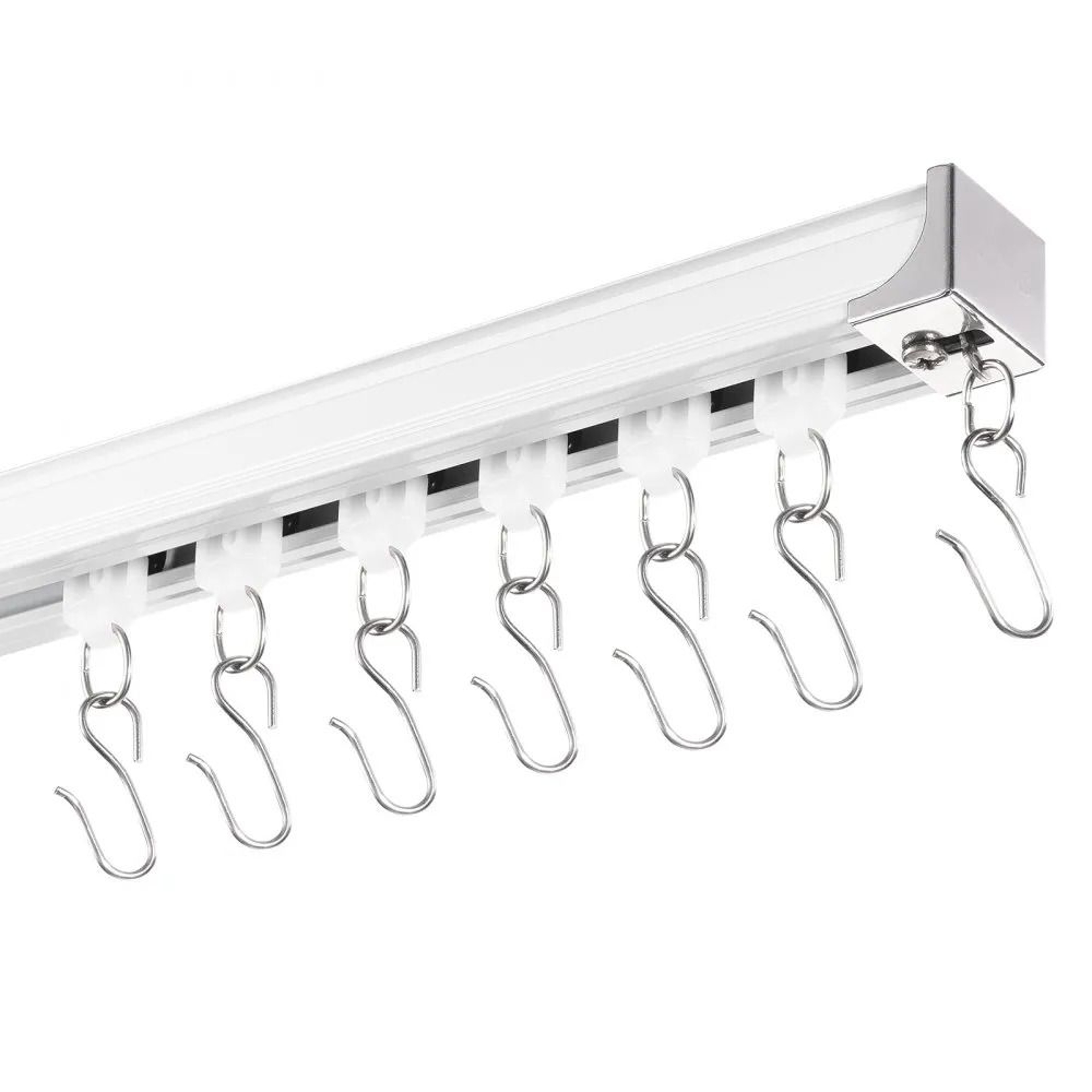 Ceiling Curtain Track Set 118 FT Aluminum Alloy Sliding Curtain Track System 7