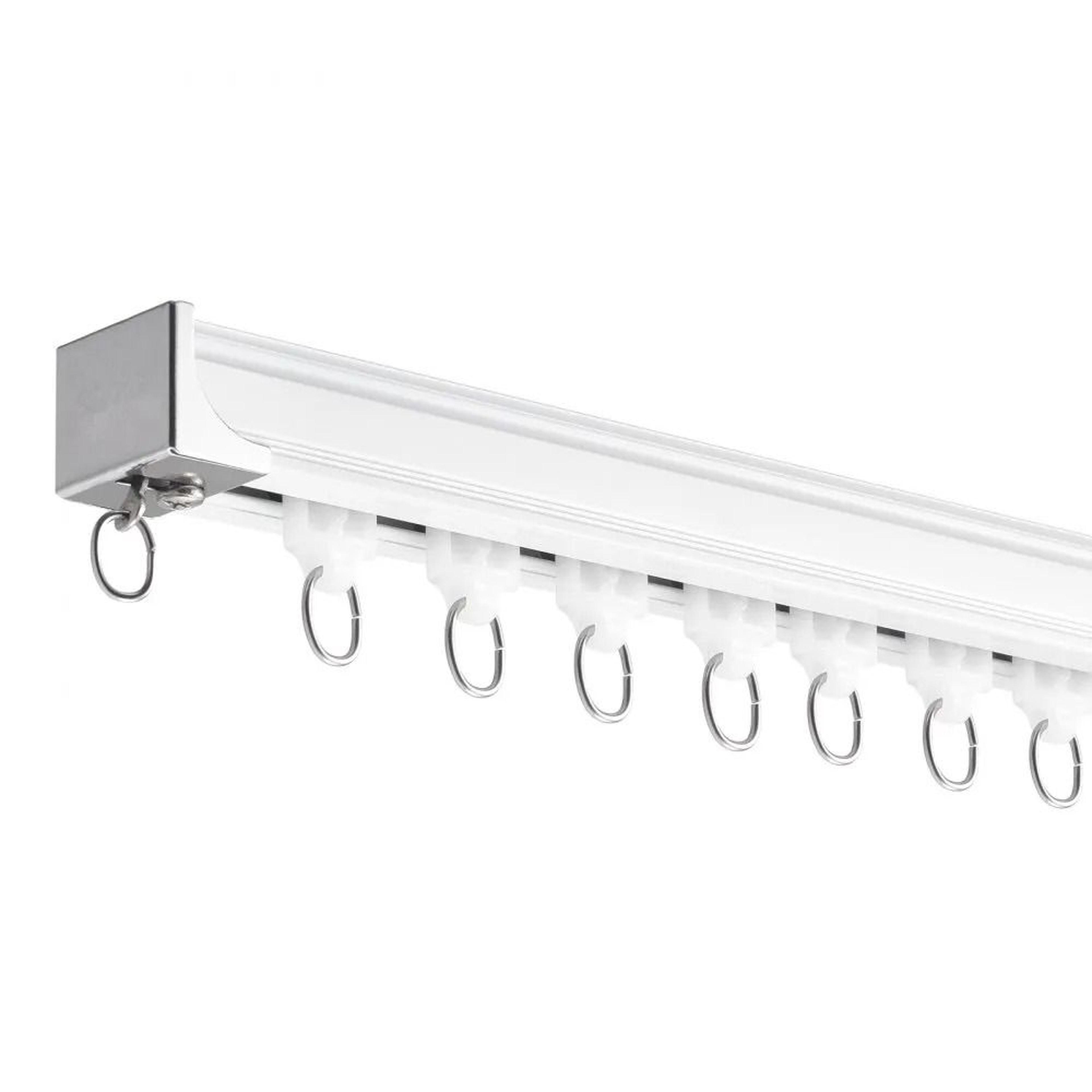 Ceiling Curtain Track Set 118 FT Aluminum Alloy Sliding Curtain Track System 8