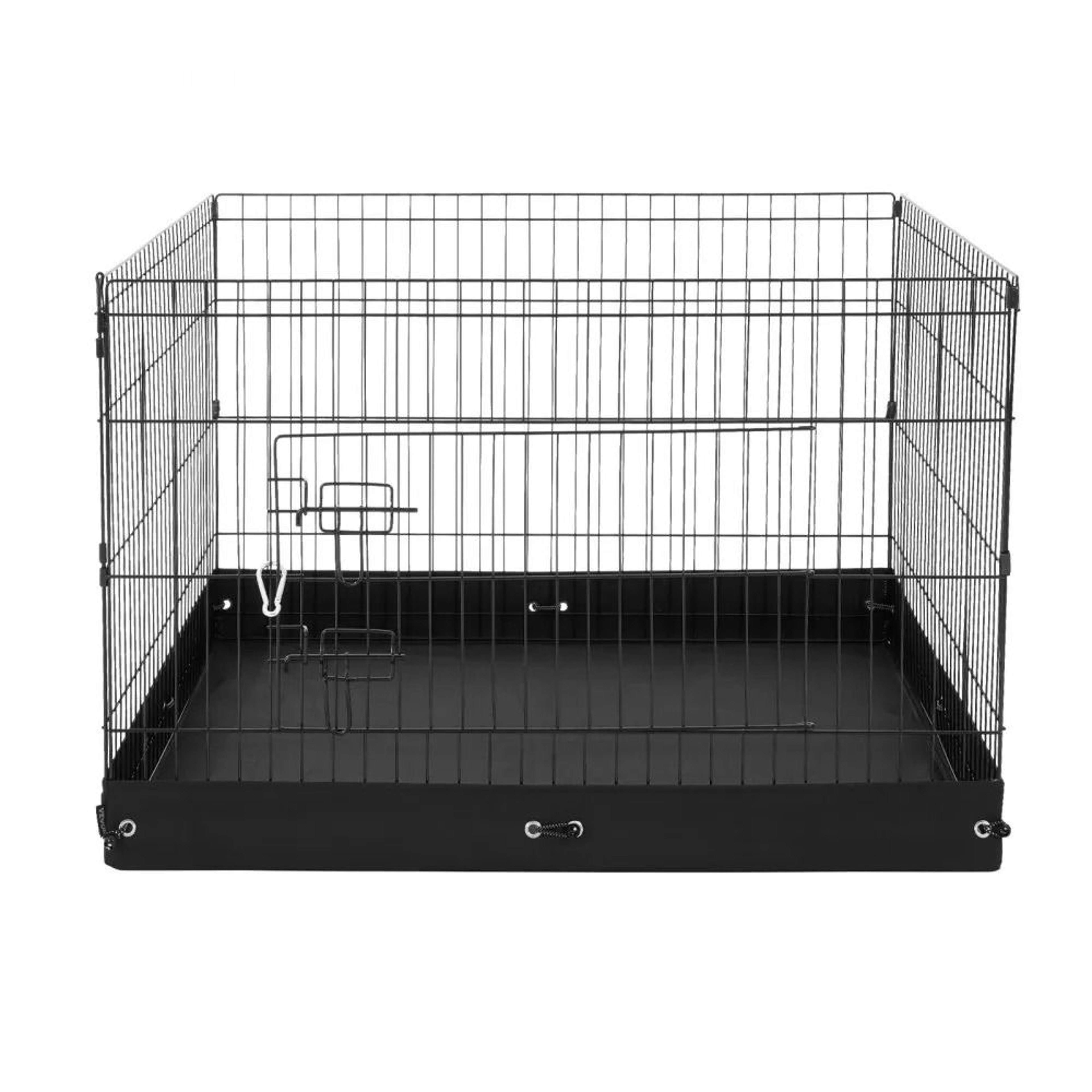 Foldable Metal Dog Playpen With 600D Oxford Fabric Bottom Pad 24 X 36 X 36 In 7