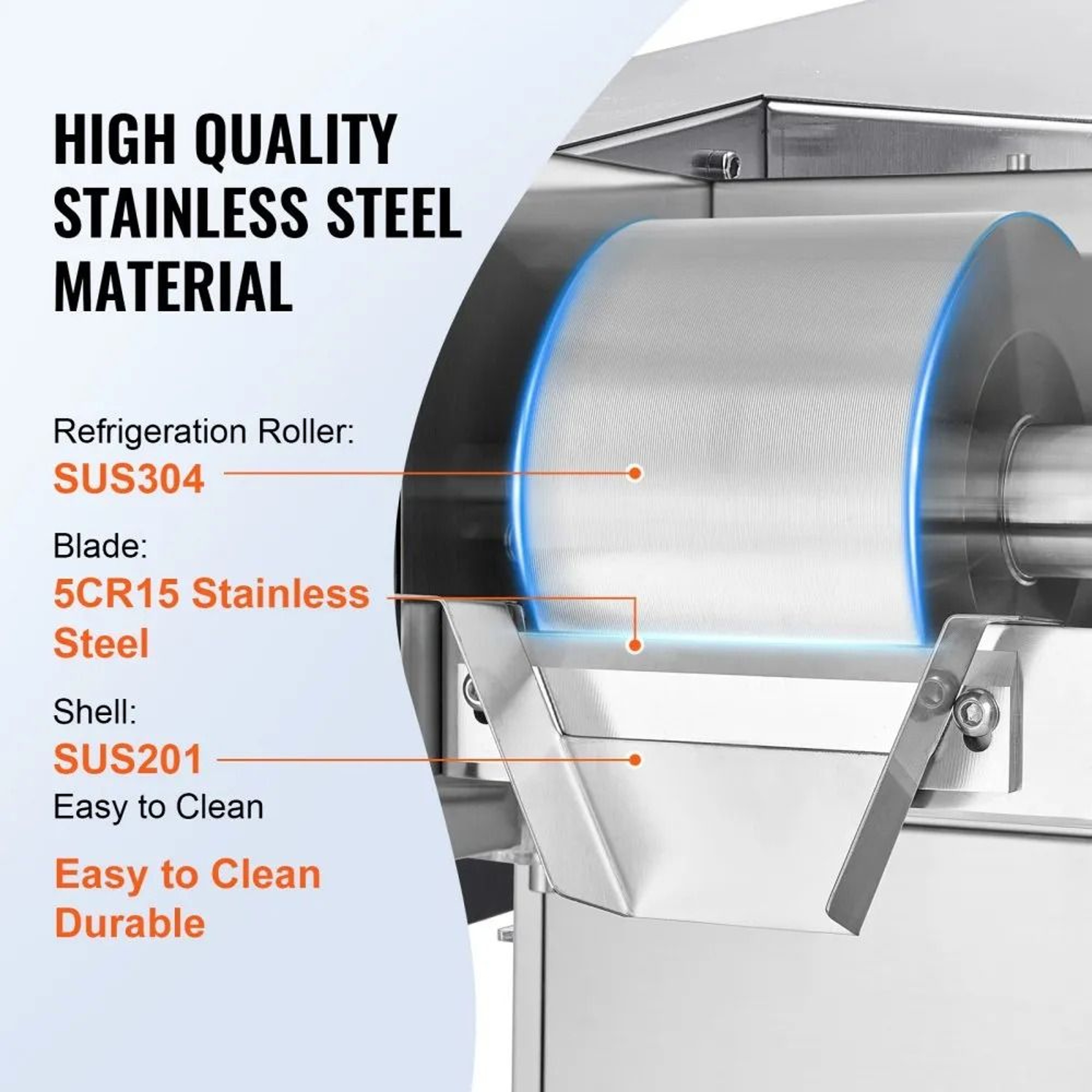 Commercial Snowflake Ice Machine 375LBS 24H Stainless Steel Electric Snow Cone Maker 2