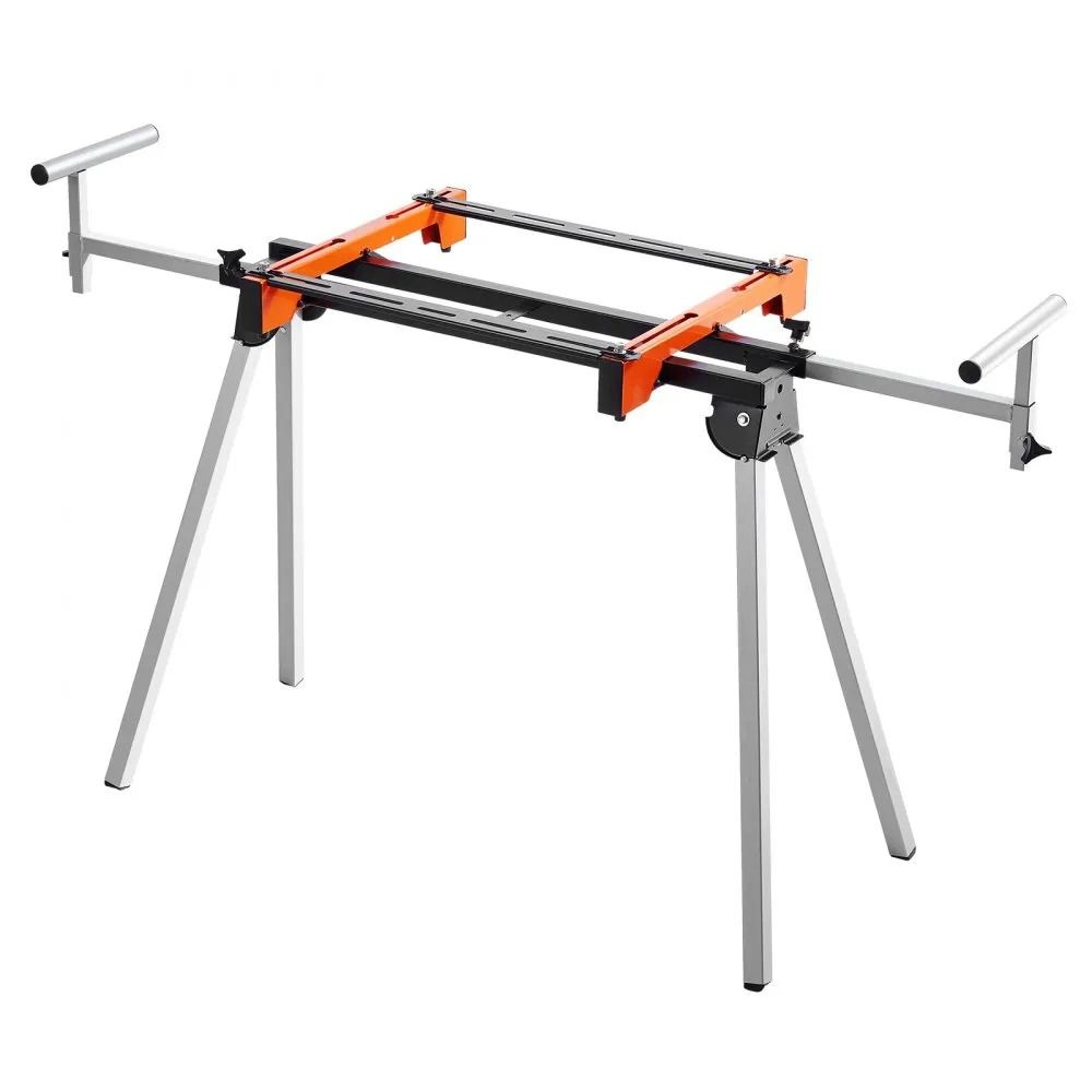 Collapsible Steel Miter Saw Stand With Mounting Brackets 300 Lbs Capacity 7