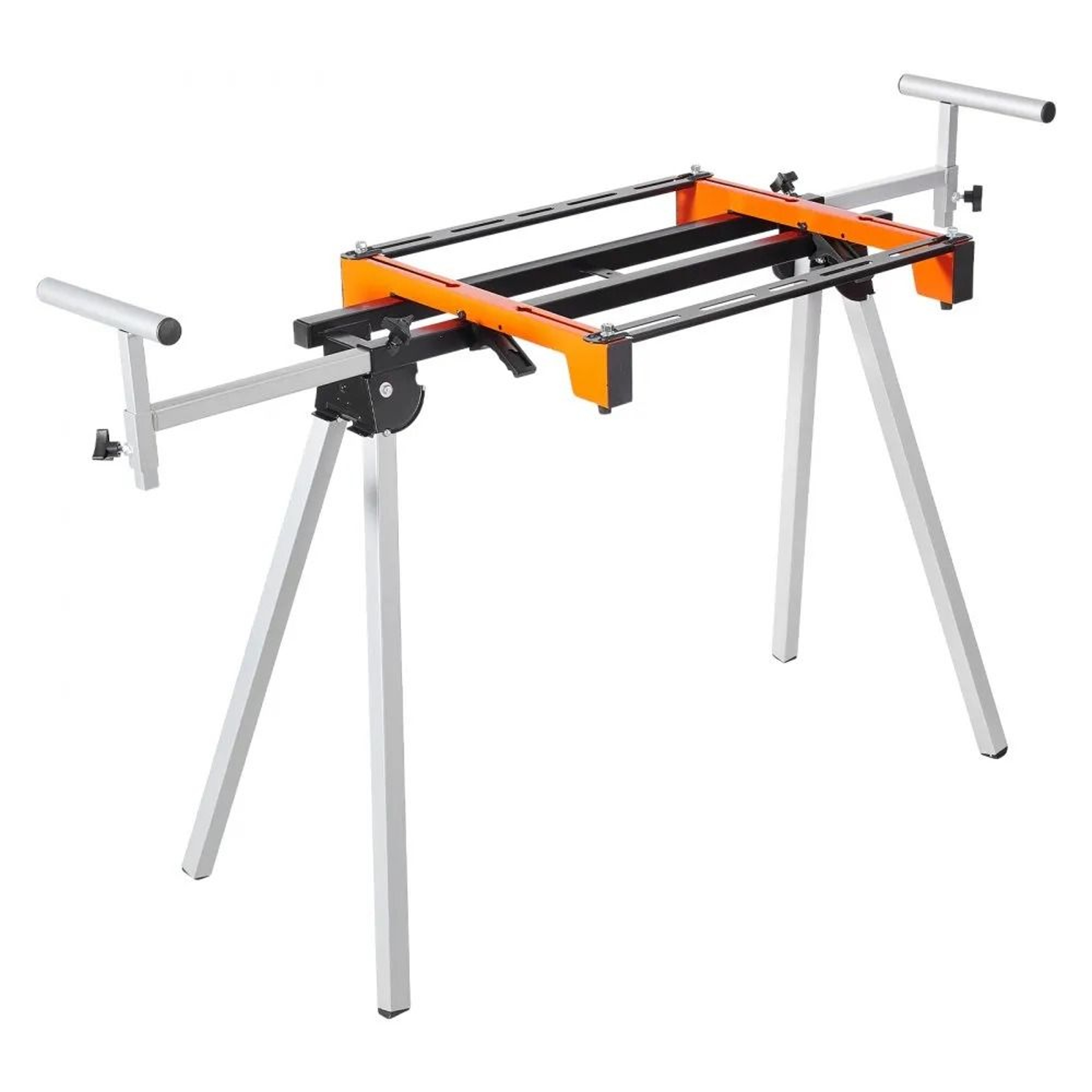 Collapsible Steel Miter Saw Stand With Mounting Brackets 300 Lbs Capacity 0