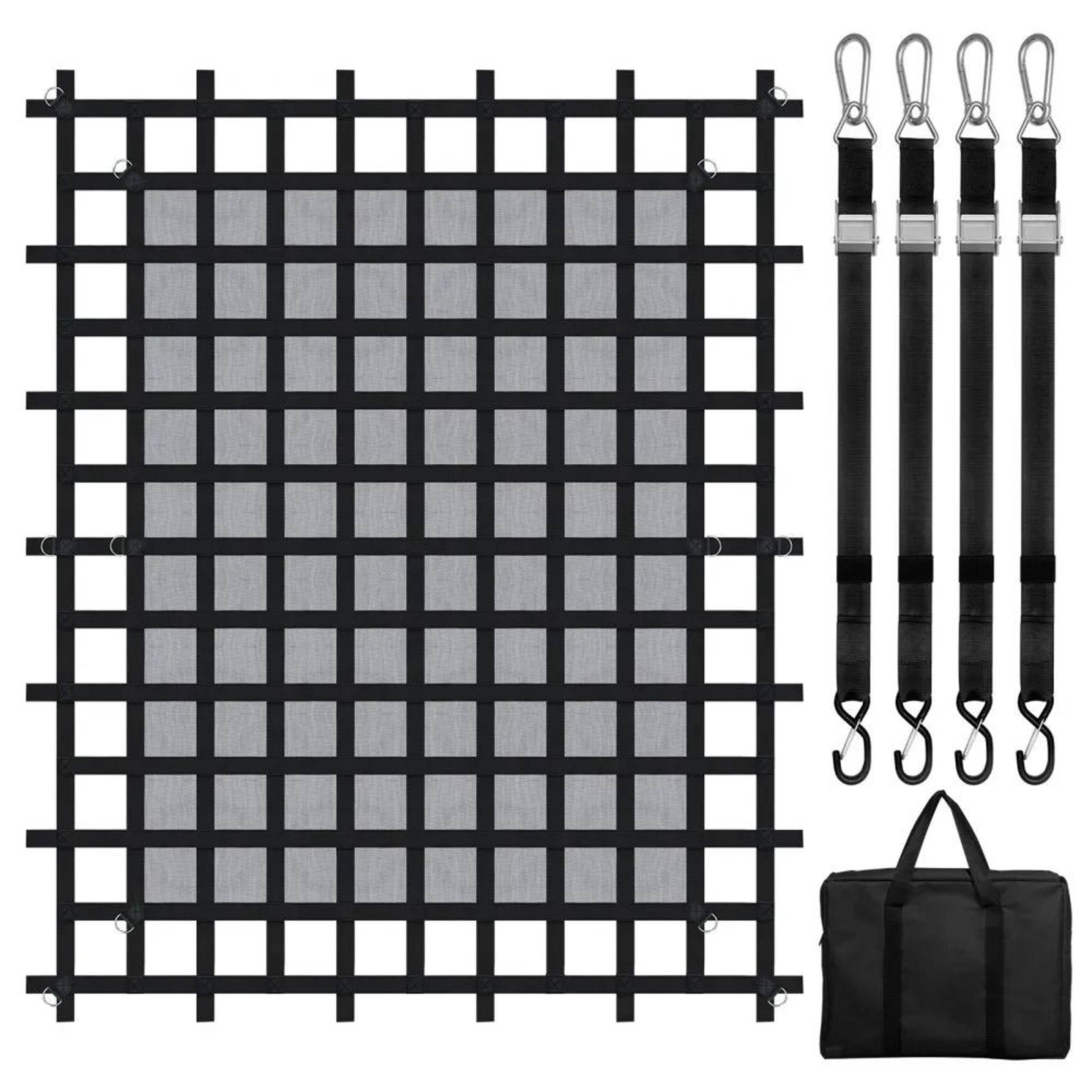 Heavy Duty Truck Cargo Net 96 X 81 In With Adjustable Straps And DRings 0