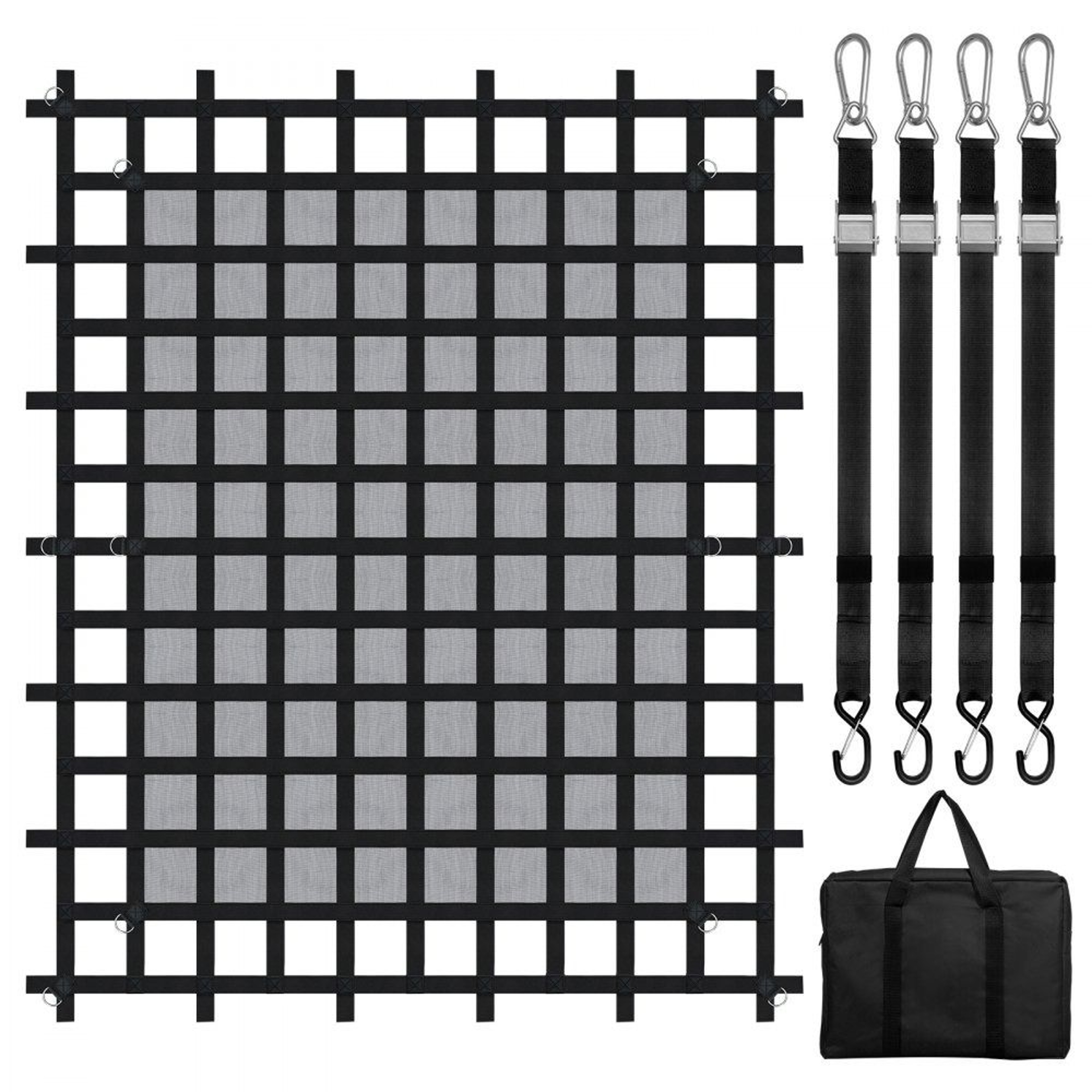 Heavy Duty Truck Cargo Net 96 X 81 In With Adjustable Straps And DRings 7