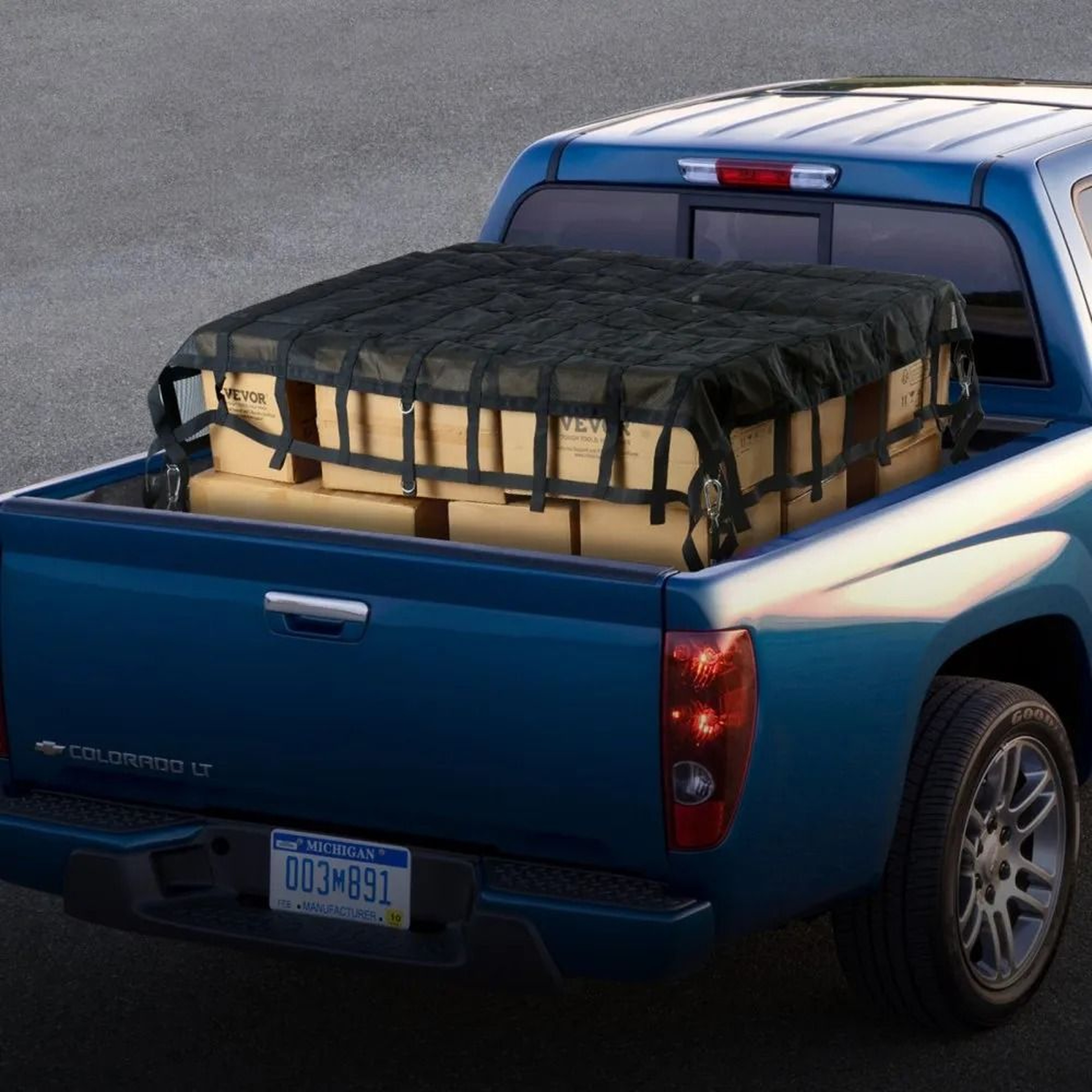 Heavy Duty Truck Cargo Net 96 X 81 In With Adjustable Straps And DRings 6