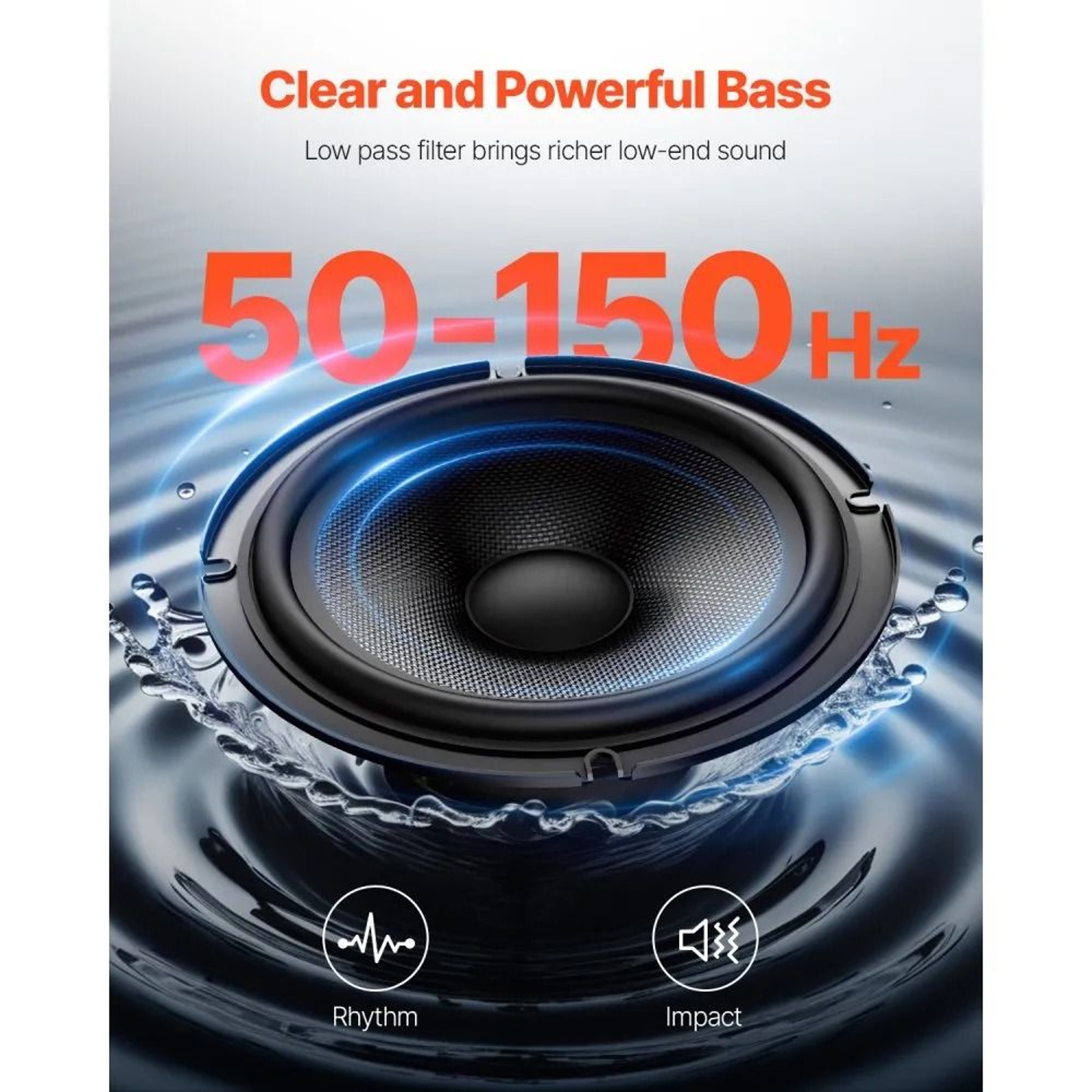 10 Inch 400W Underseat Car Subwoofer With BuiltIn Amplifier And Wired Remote 2