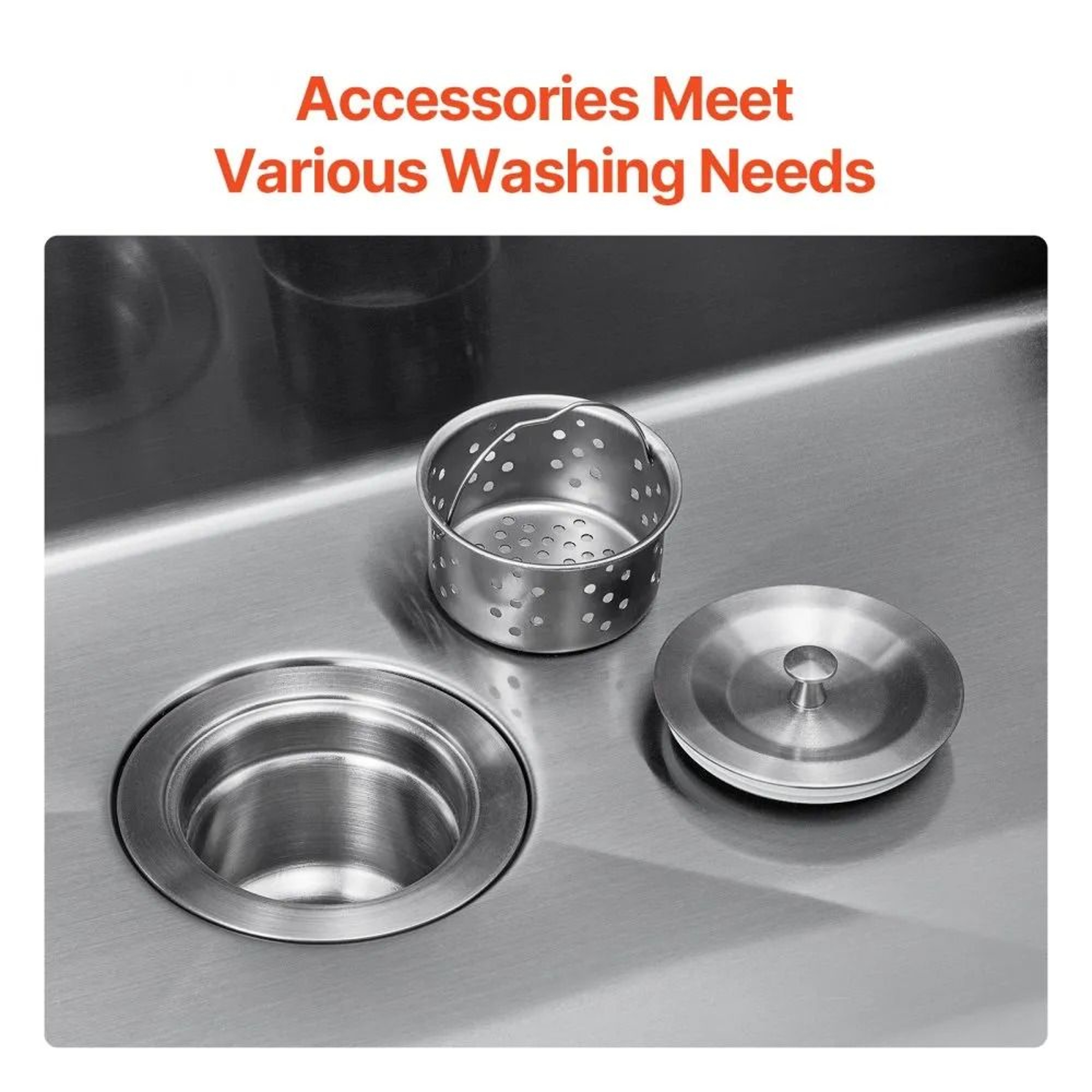 33 Inch 304 Stainless Steel Drop In Kitchen Sink Workstation With Nano Black Finish 3