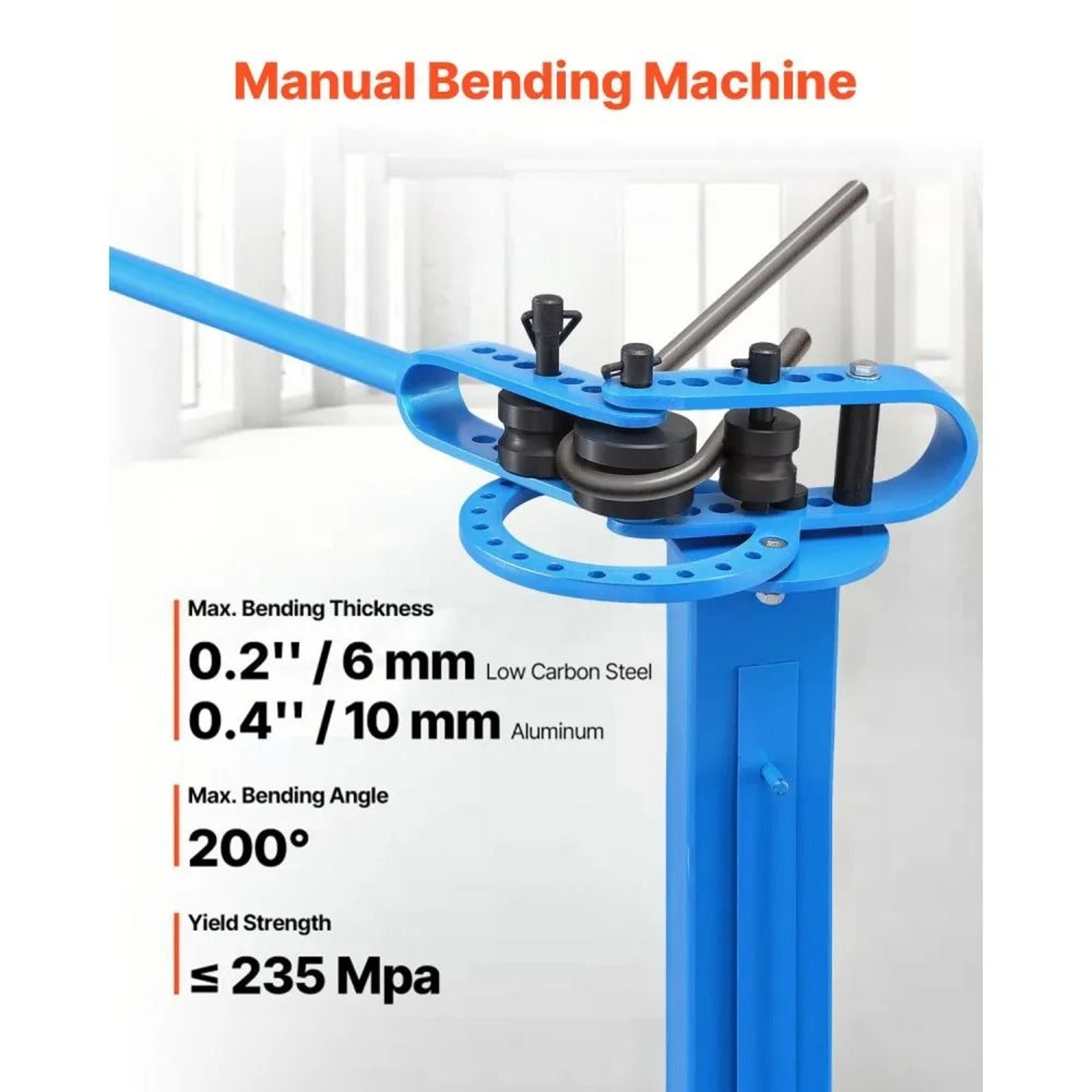 Manual Metal Bending Machine With 14 Dies And 200 Degree Bending Capacity 5