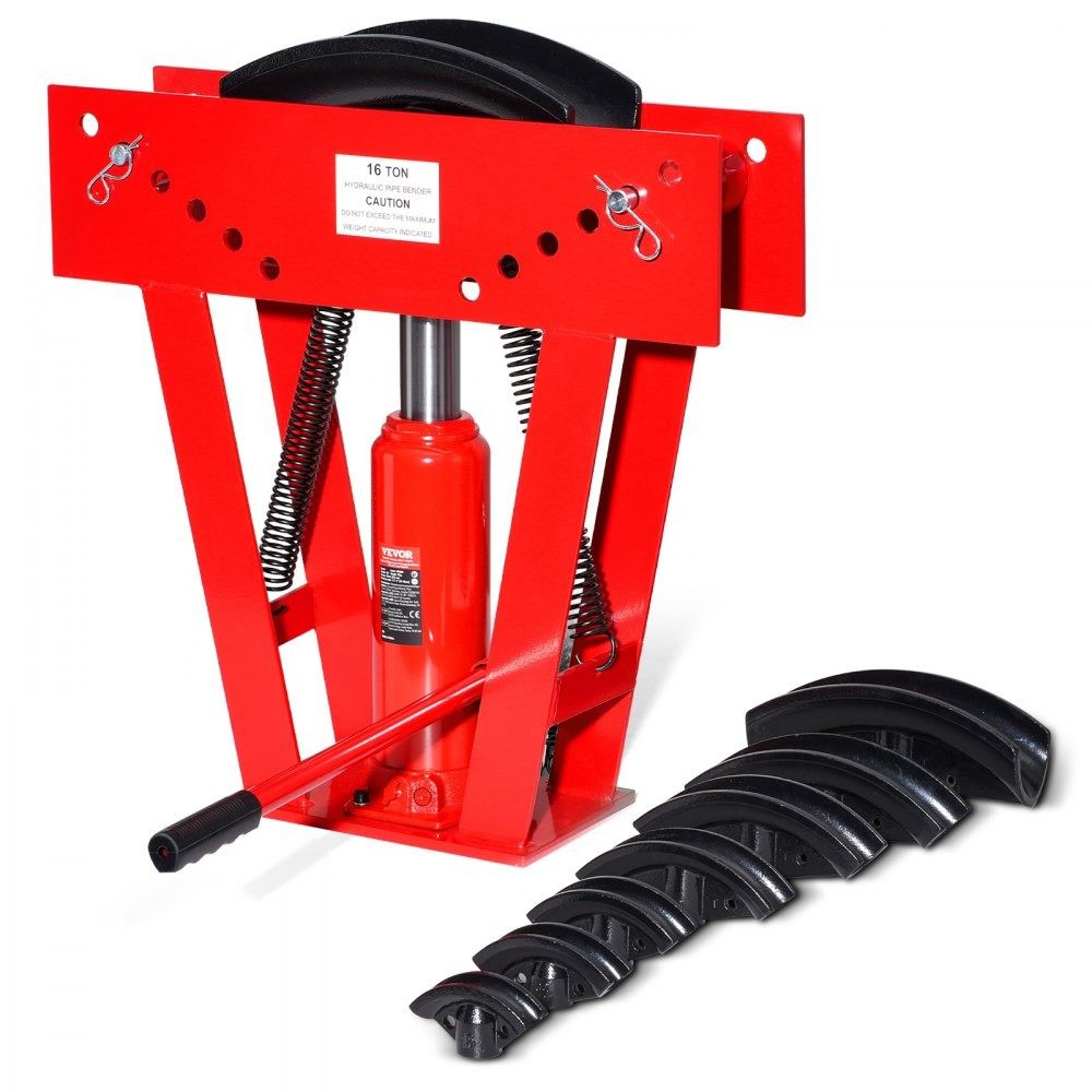16 Ton Hydraulic Pipe Bender With 8 Dies And Adjustable Bending Rollers 0
