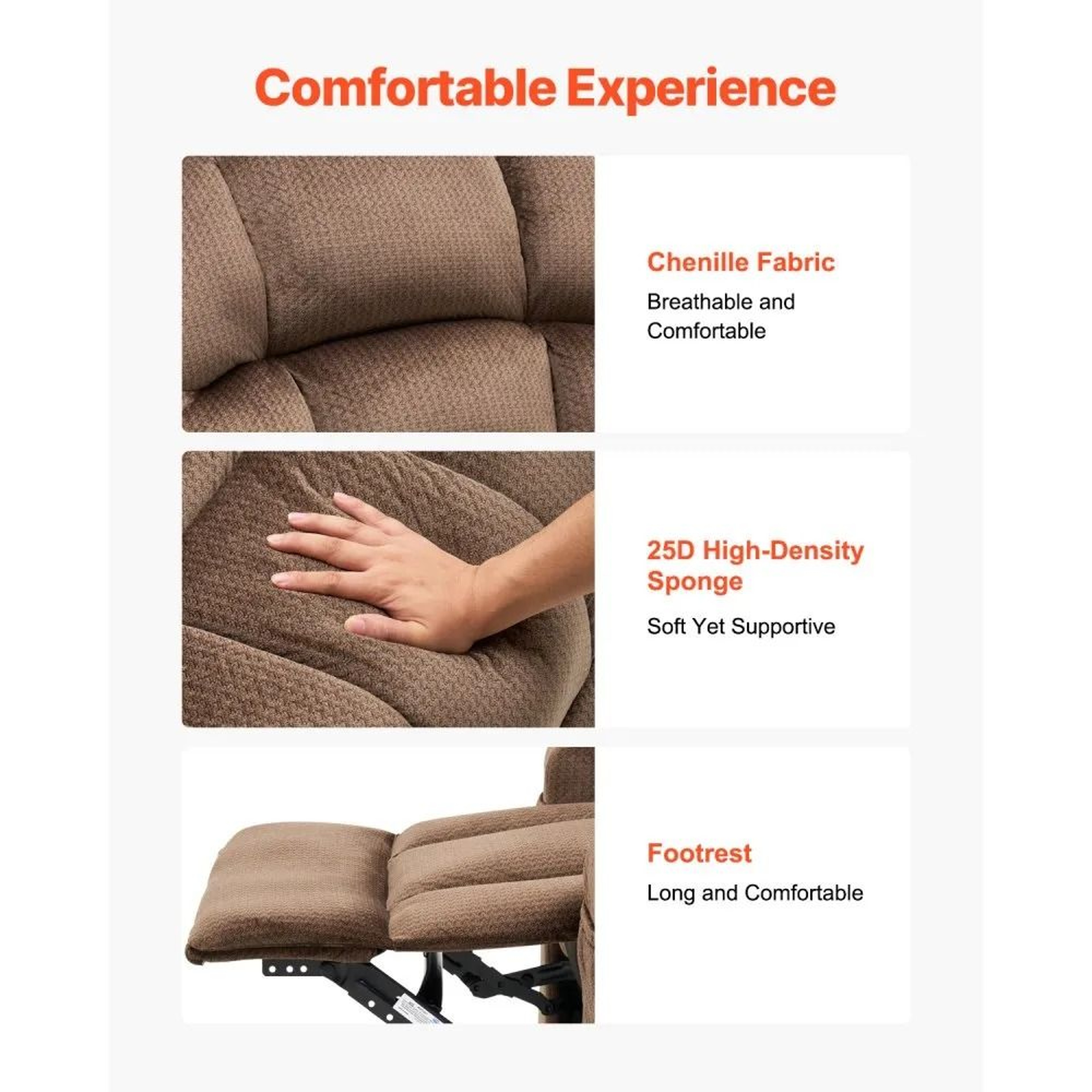 Dual Motor Power Lift Recliner Chair With Heat Massage Cup Holders And USB Charging 3