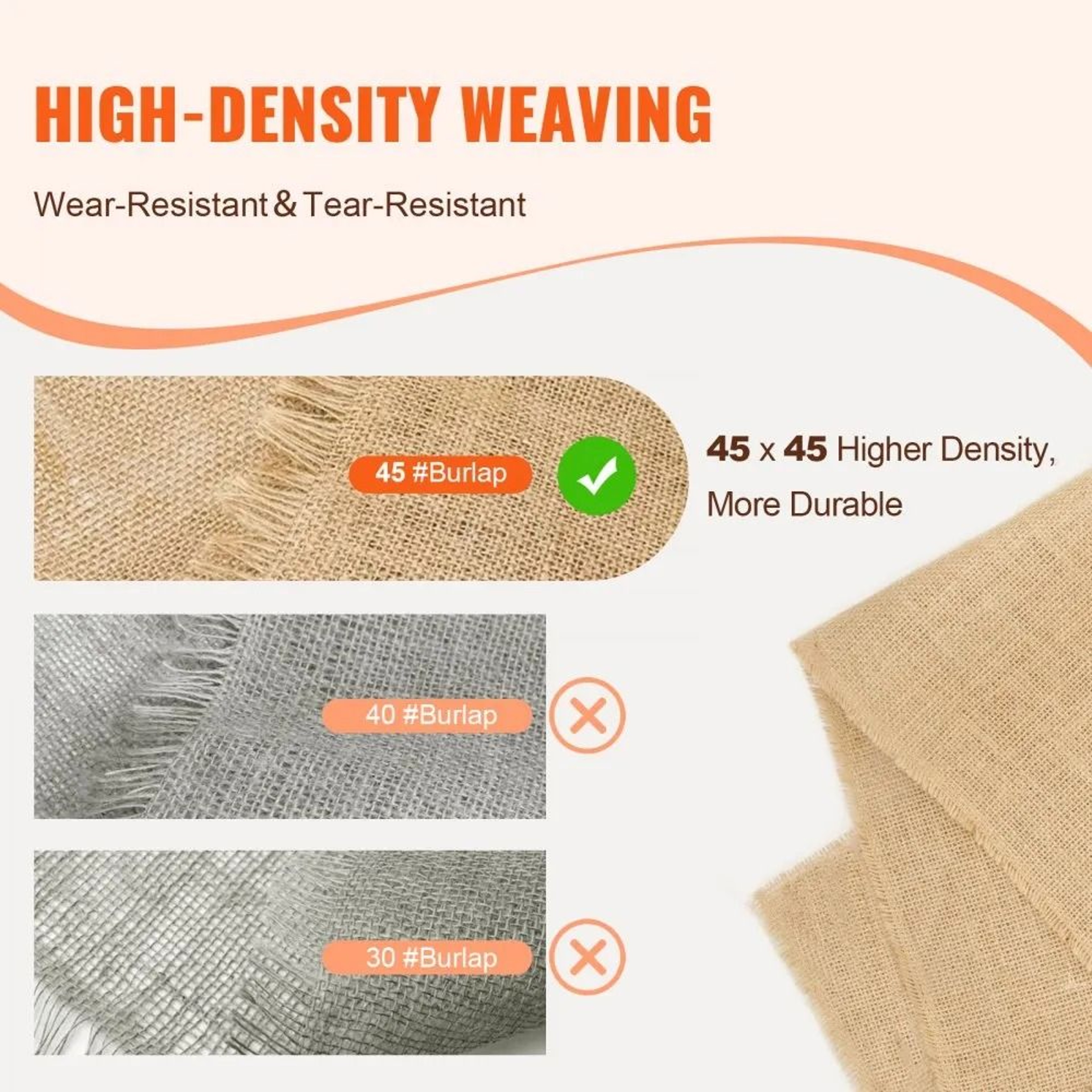 Natural Burlap Fabric Roll 36 Inch X 150 Foot Heavy Duty Garden And Craft Fabric 3