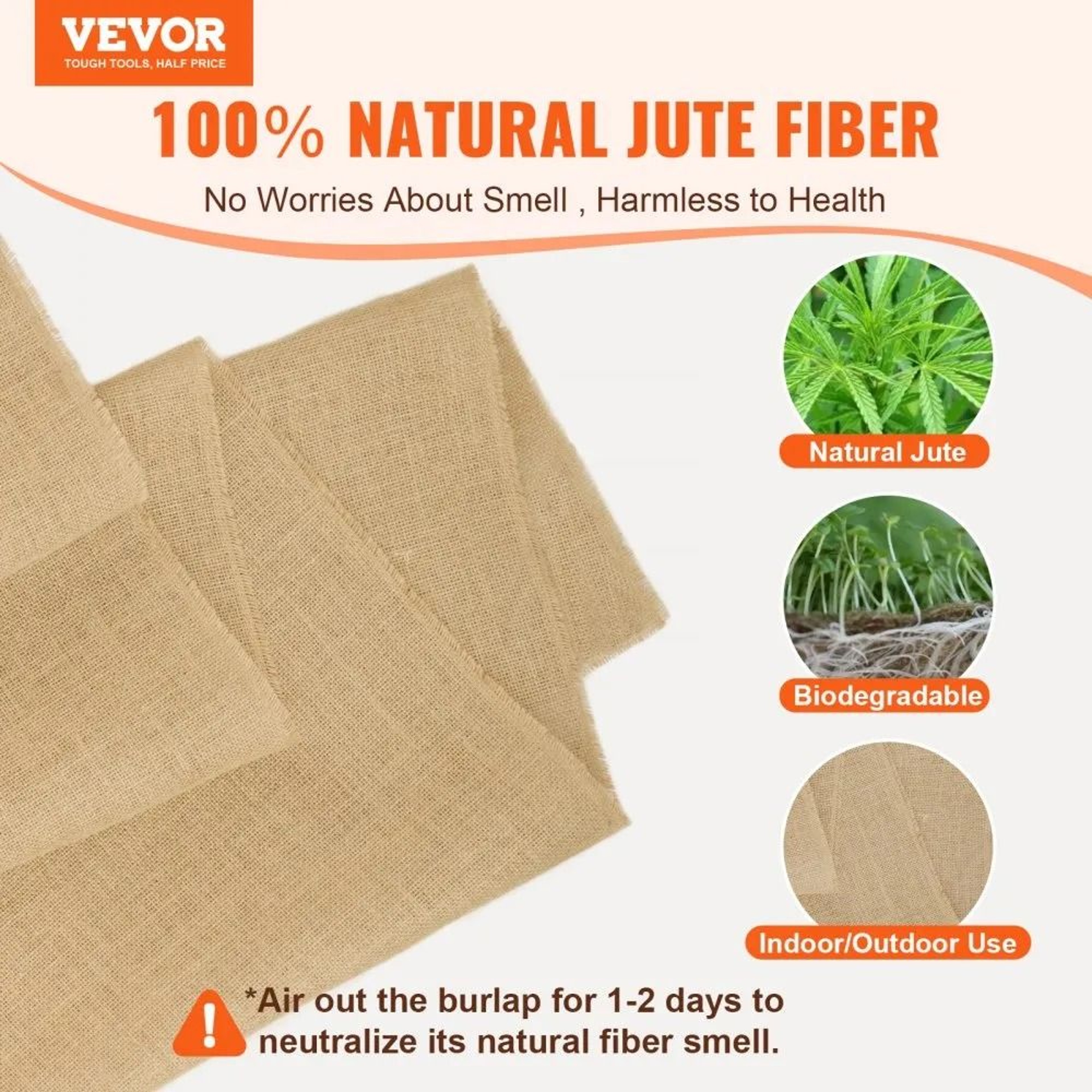 Natural Burlap Fabric Roll 36 Inch X 150 Foot Heavy Duty Garden And Craft Fabric 4