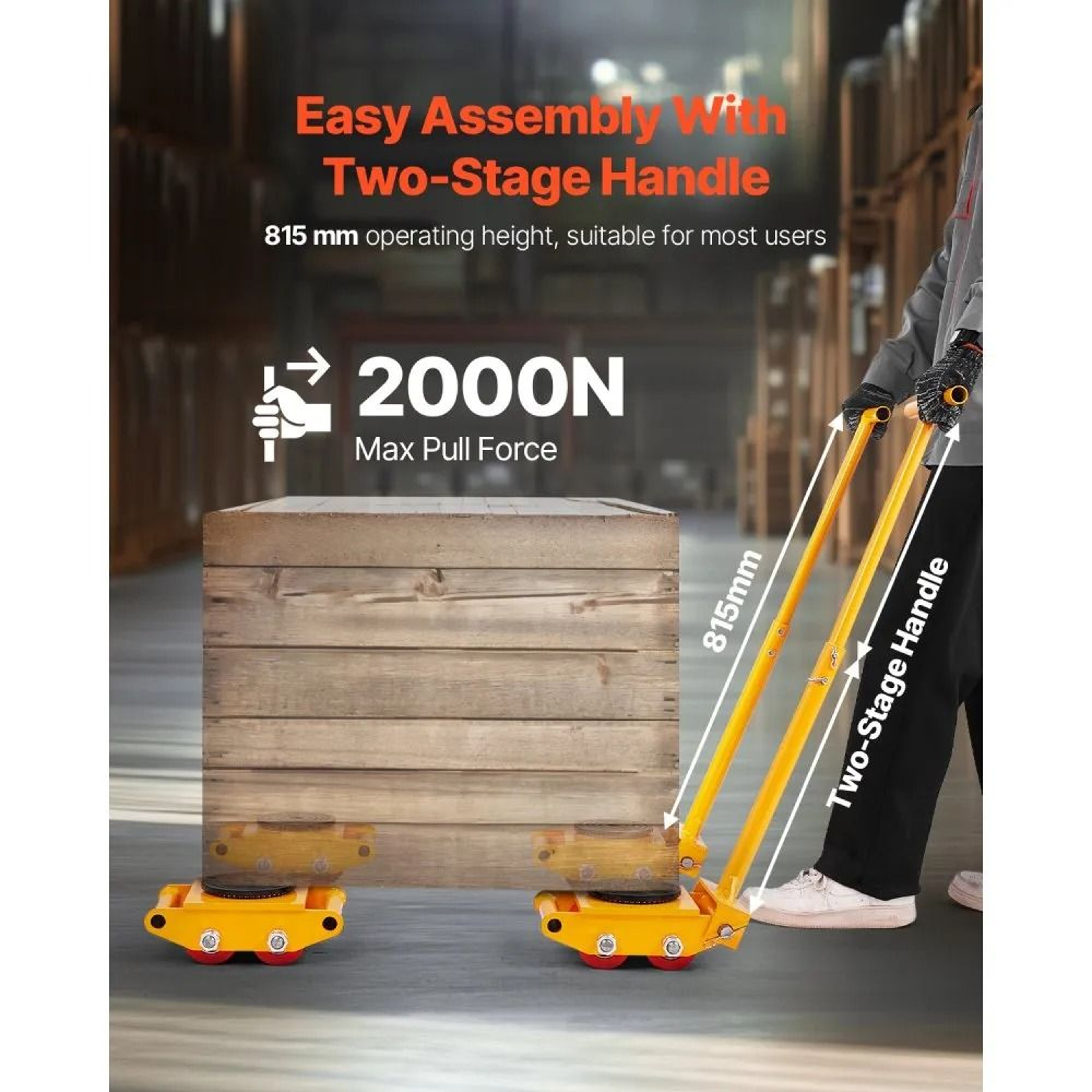 Heavy Duty Machinery Moving Skates 6 Ton Capacity With 360 Degree Rotating Caps 2