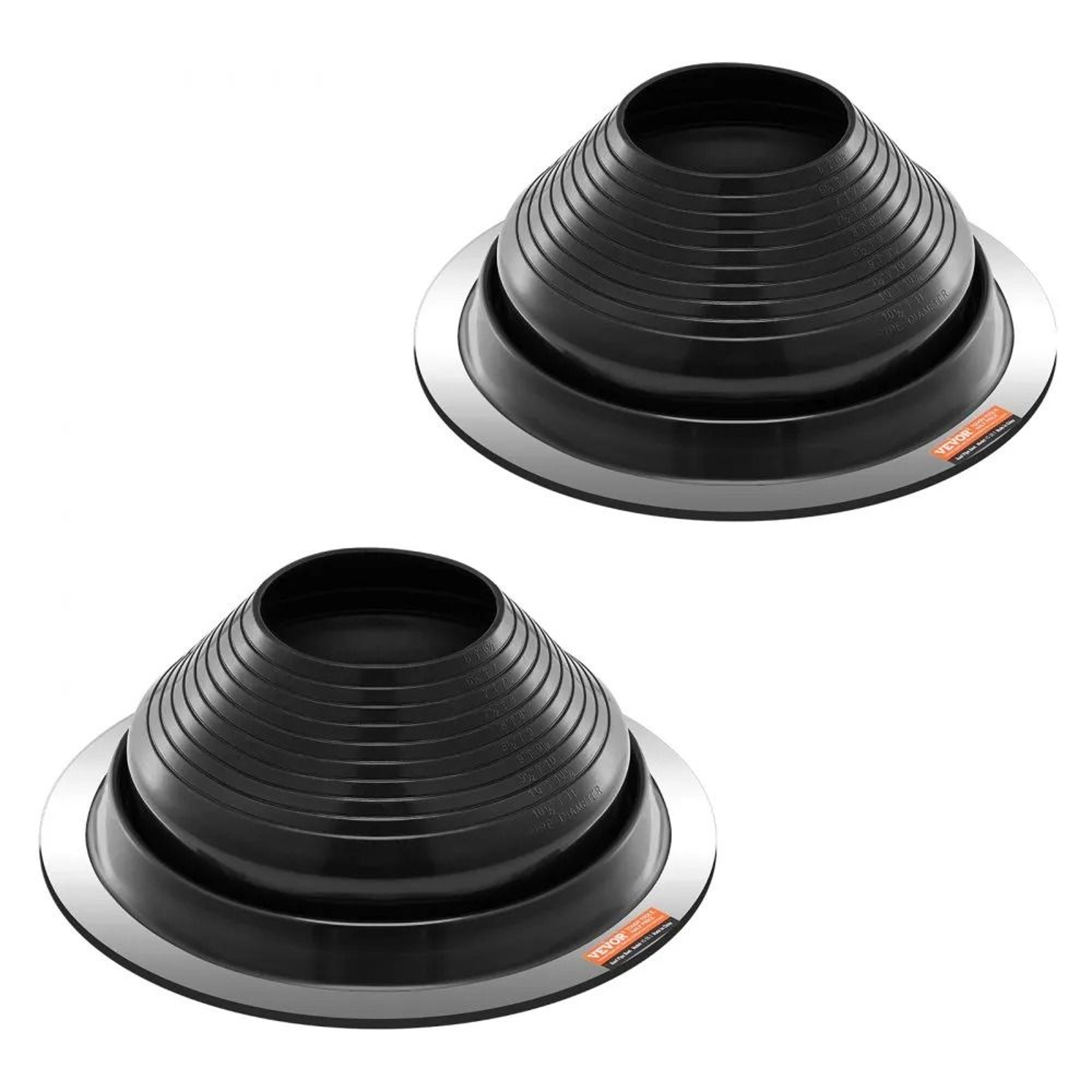 EPDM Roof Pipe Flashing Boots For 6 To 11 Inch Pipes With Flexible Aluminum Base 0