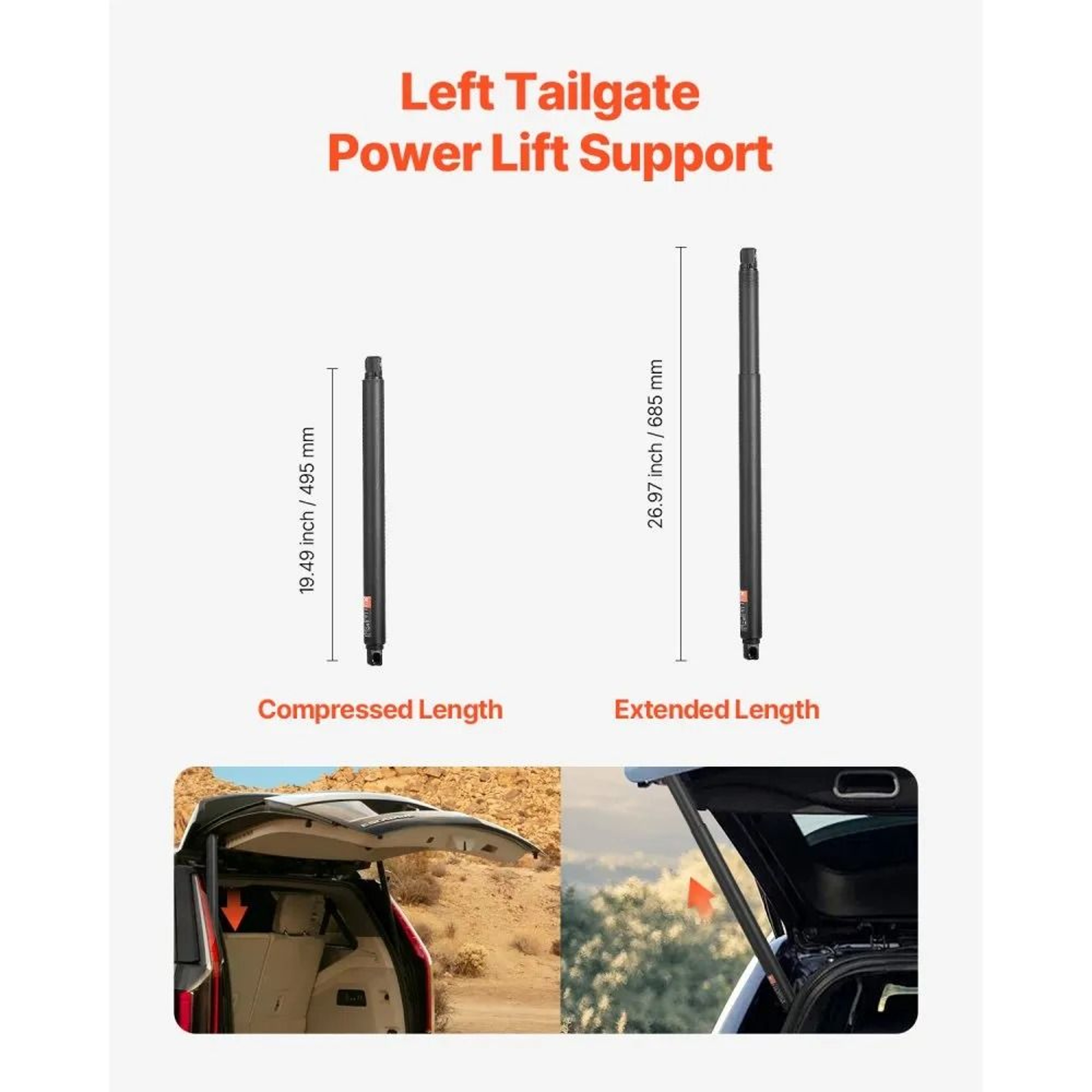 Rear Power Liftgate Strut Set With 72W Motor For Select 20152020 SUVs 4