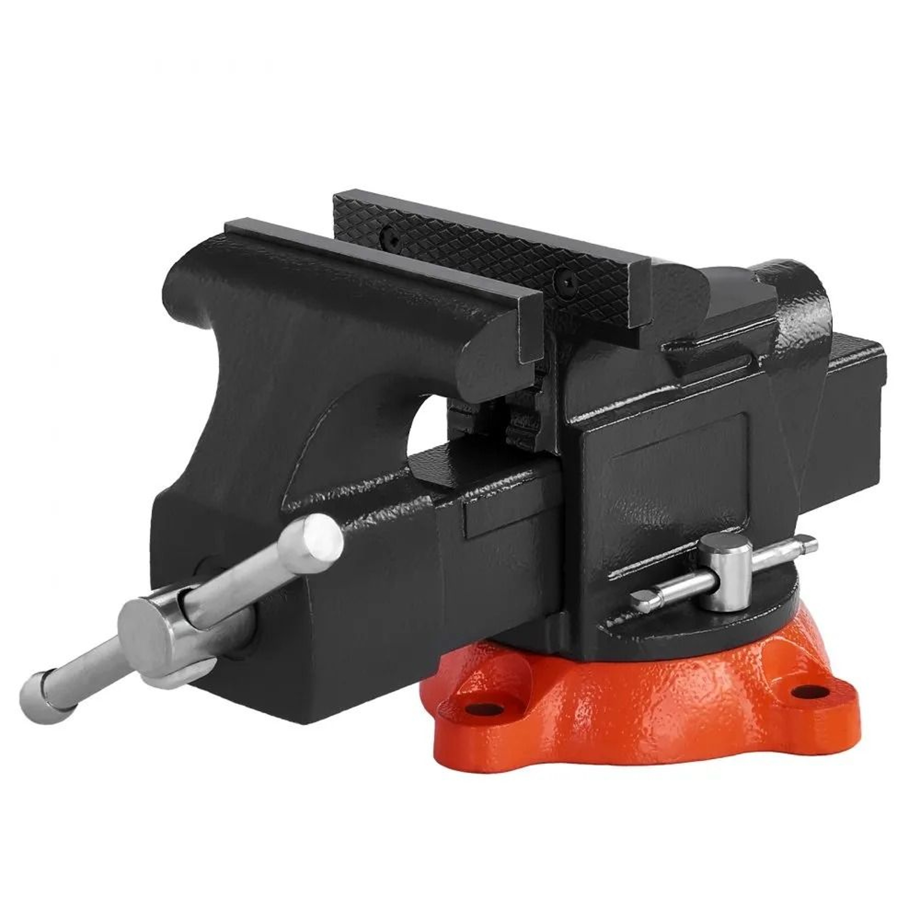 5 Inch Heavy Duty Bench Vise With 360 Degree Swivel Base And Pipe Jaws 7