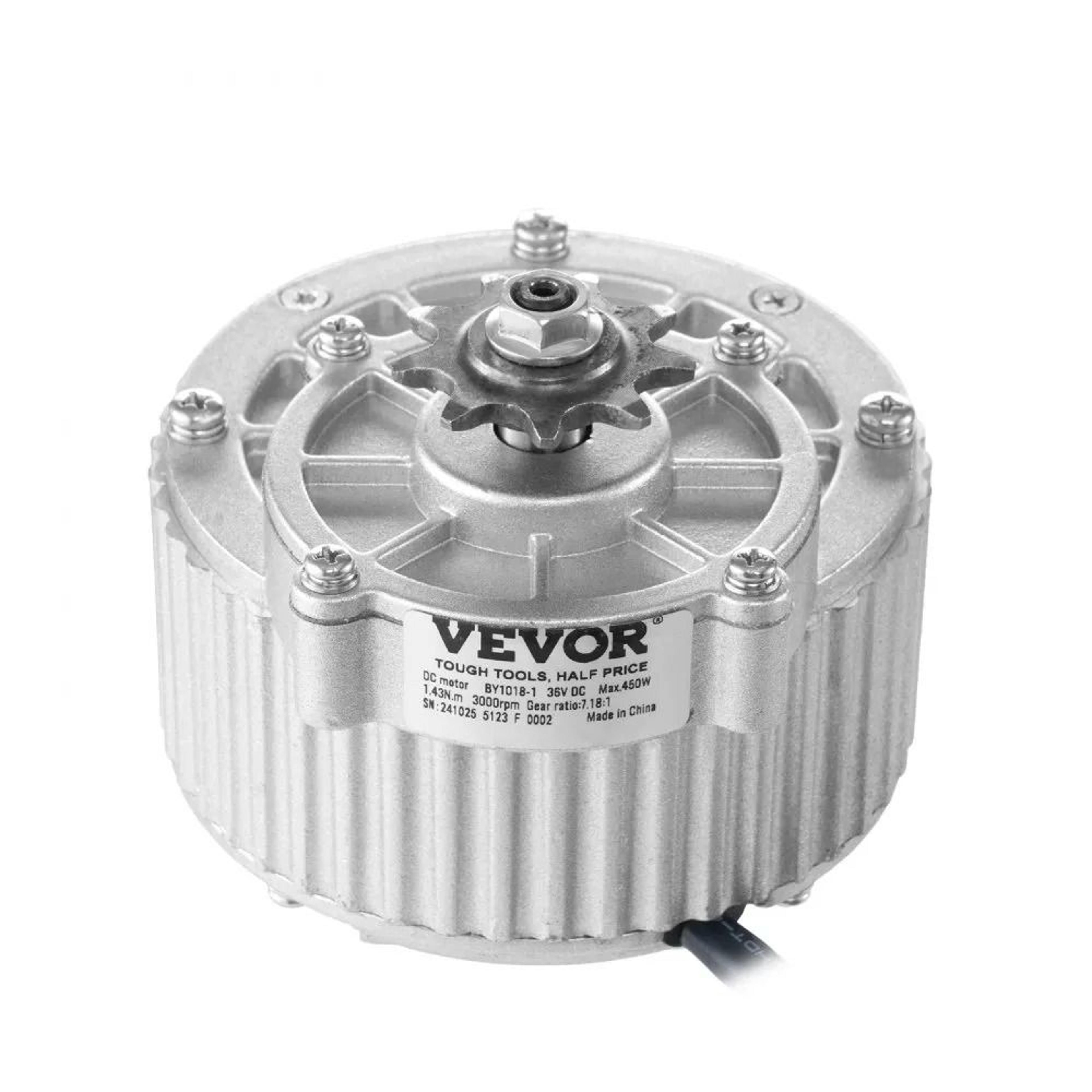 450W 36V Brushed DC Motor Kit With Speed Controller And Twist Grip Throttle 6