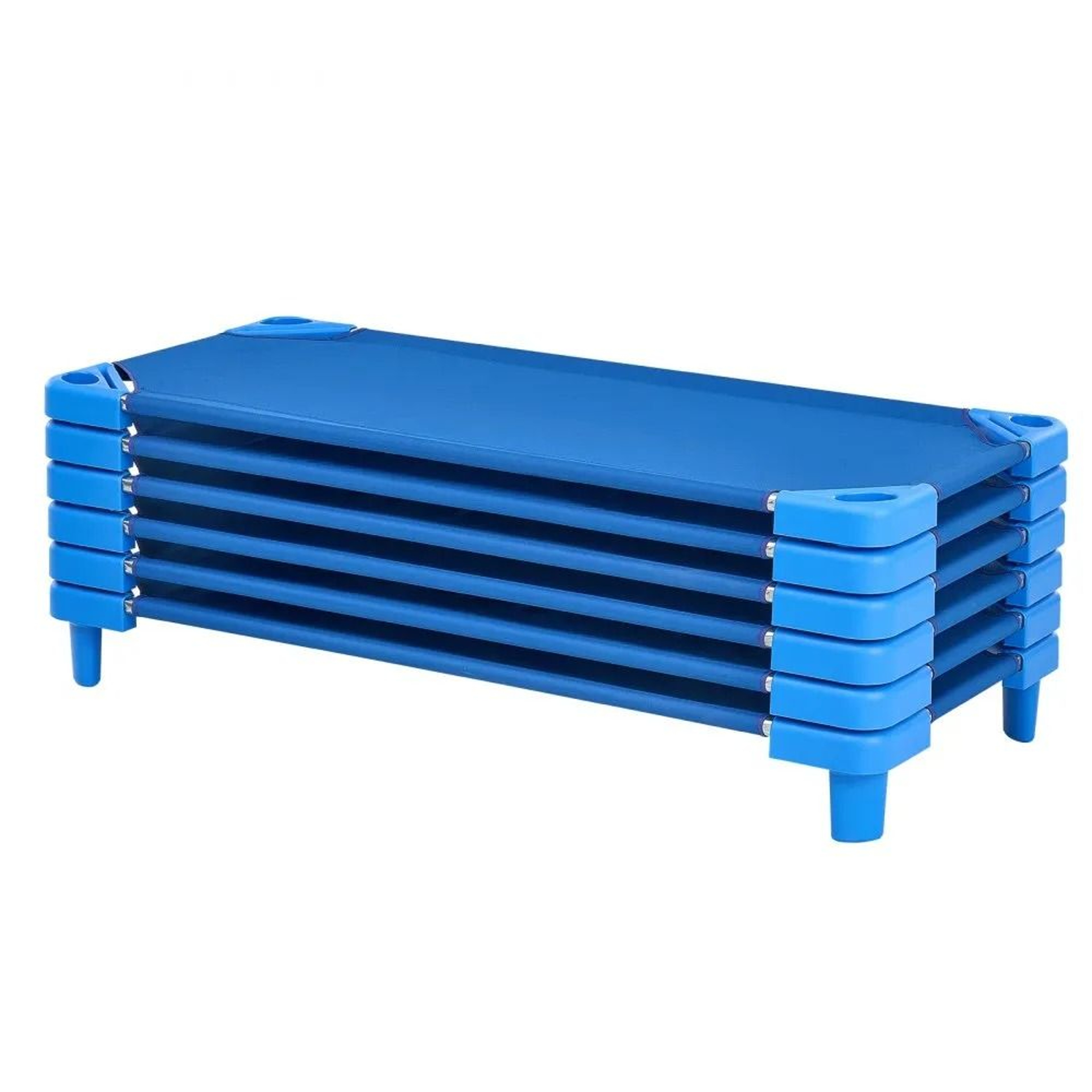 Stackable Kids Nap Cots 6 Pack With Steel Frames And Breathable Oxford Fabric 0
