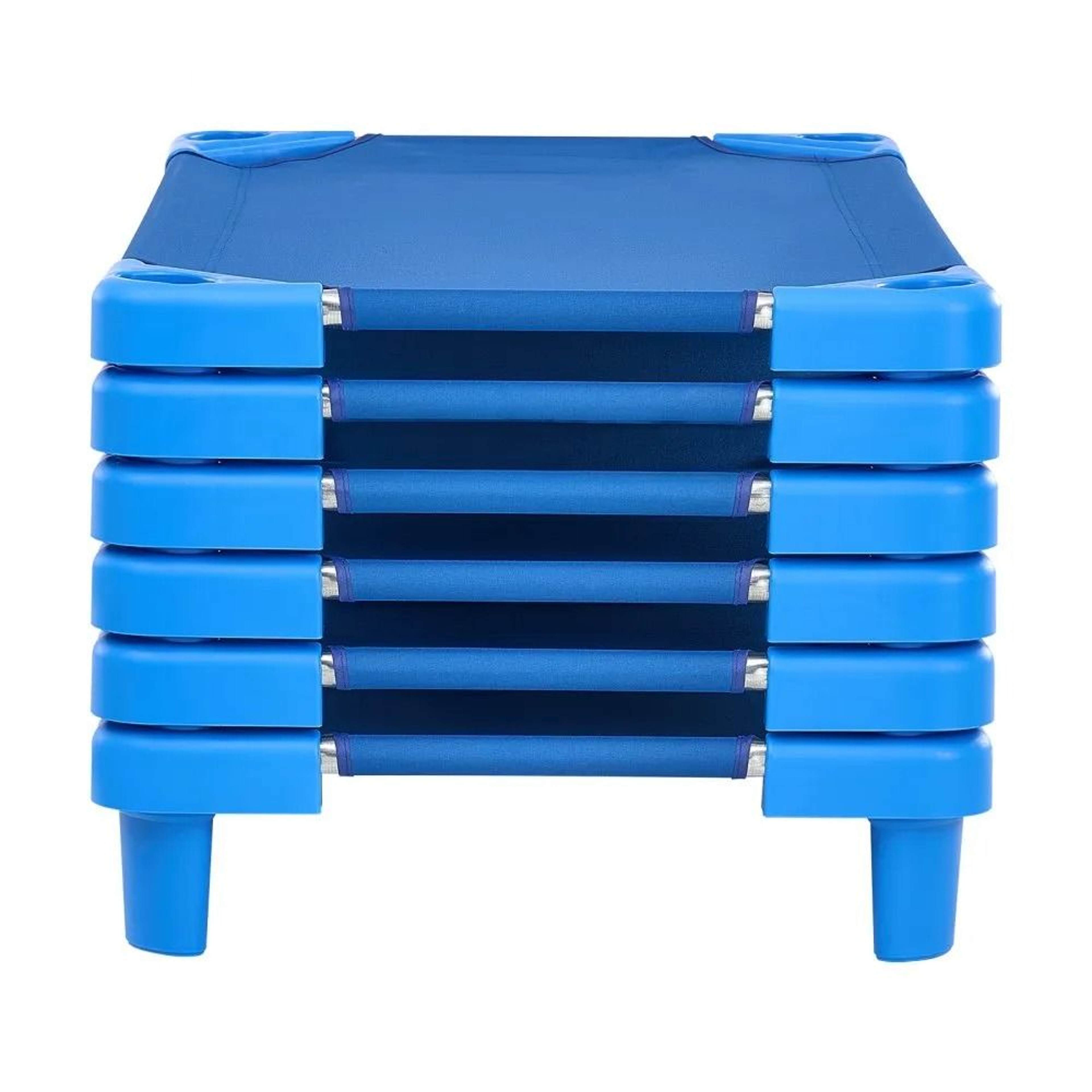 Stackable Kids Nap Cots 6 Pack With Oxford Fabric And Steel Frames 7